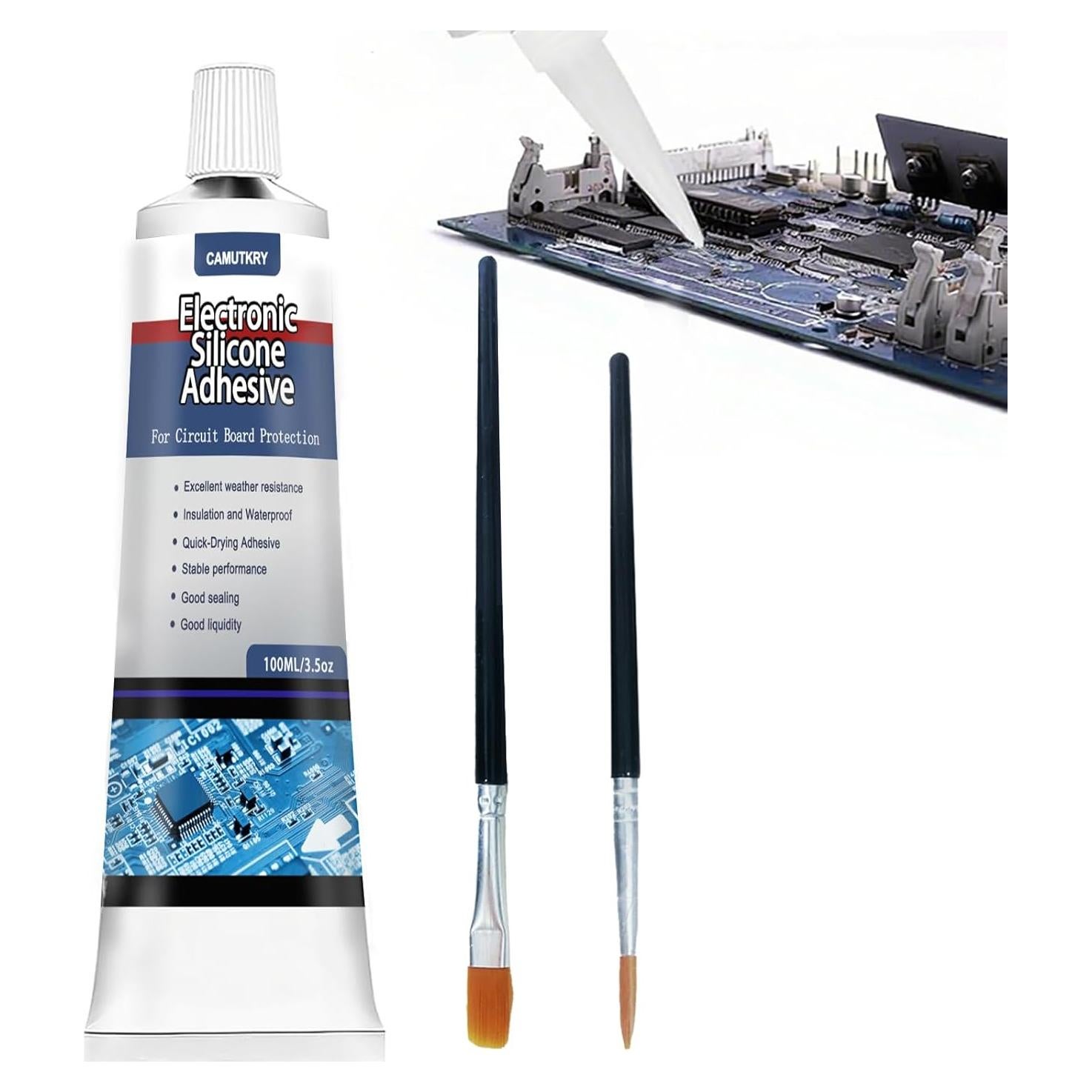 Adhesivo de Silicona Electrónica CAMUTKRY 100ml Impermeable