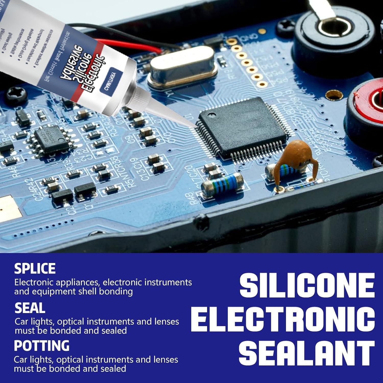 Adhesivo de Silicona Electrónica CAMUTKRY 100ml Impermeable