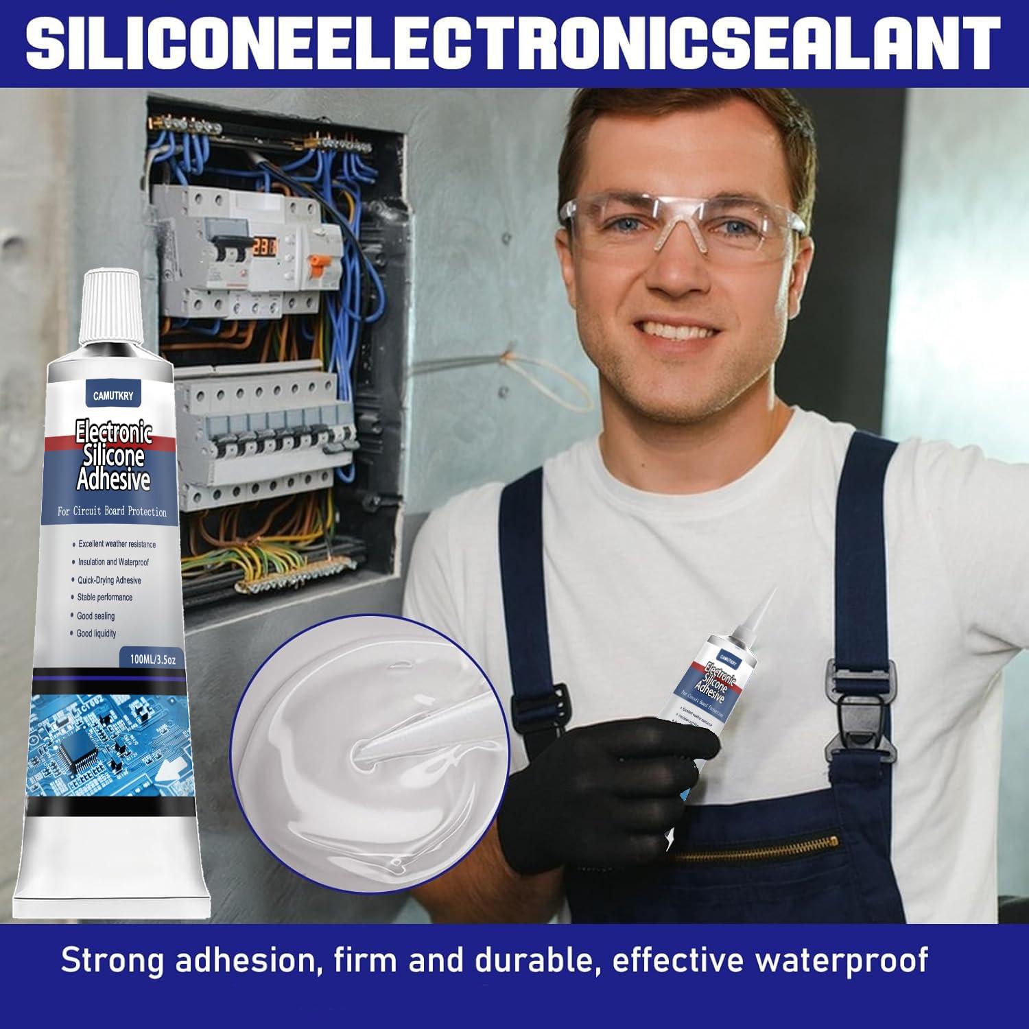 Adhesivo de Silicona Electrónica CAMUTKRY 100ml Impermeable