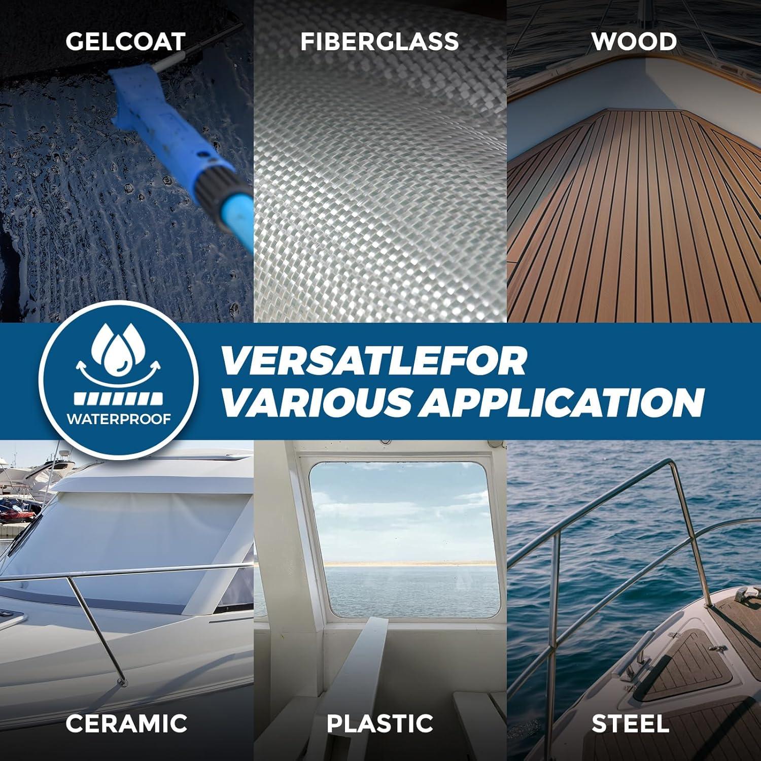 Sellador Marino Tylove 5200 Blanco - Curado Rápido 30 Min, Impermeable, 1.16 kg