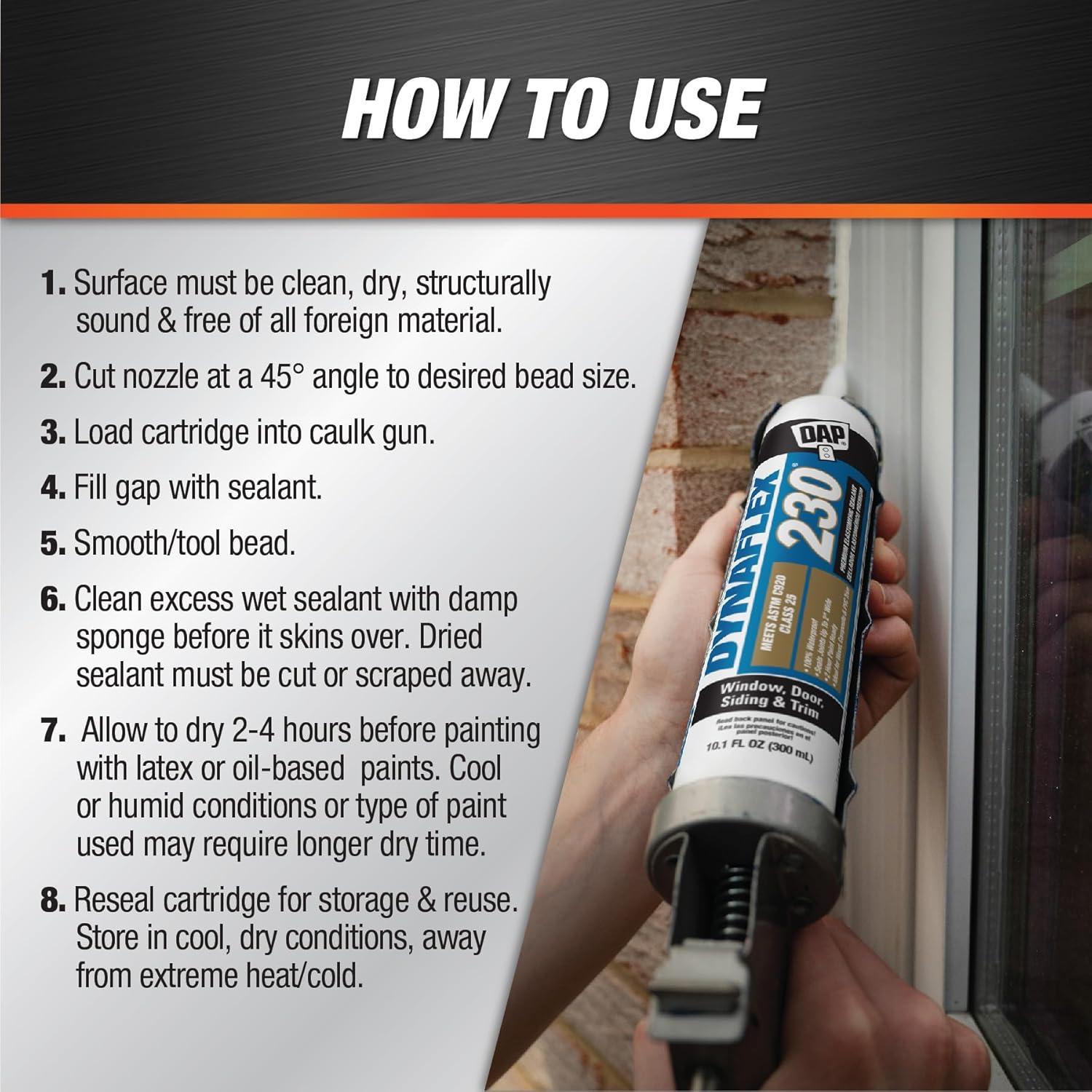 Sellador Elastomérico DAP Dynaflex 230 Pro Blanco 10.1 Oz