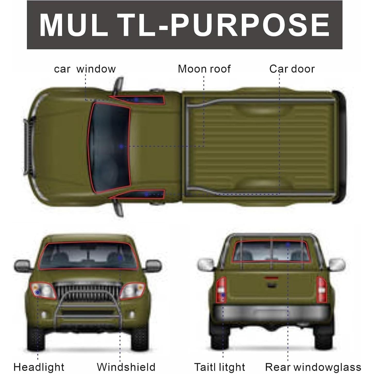 Cinta Selladora Butílica TZGP 2Pcs 4m Impermeable Aislante