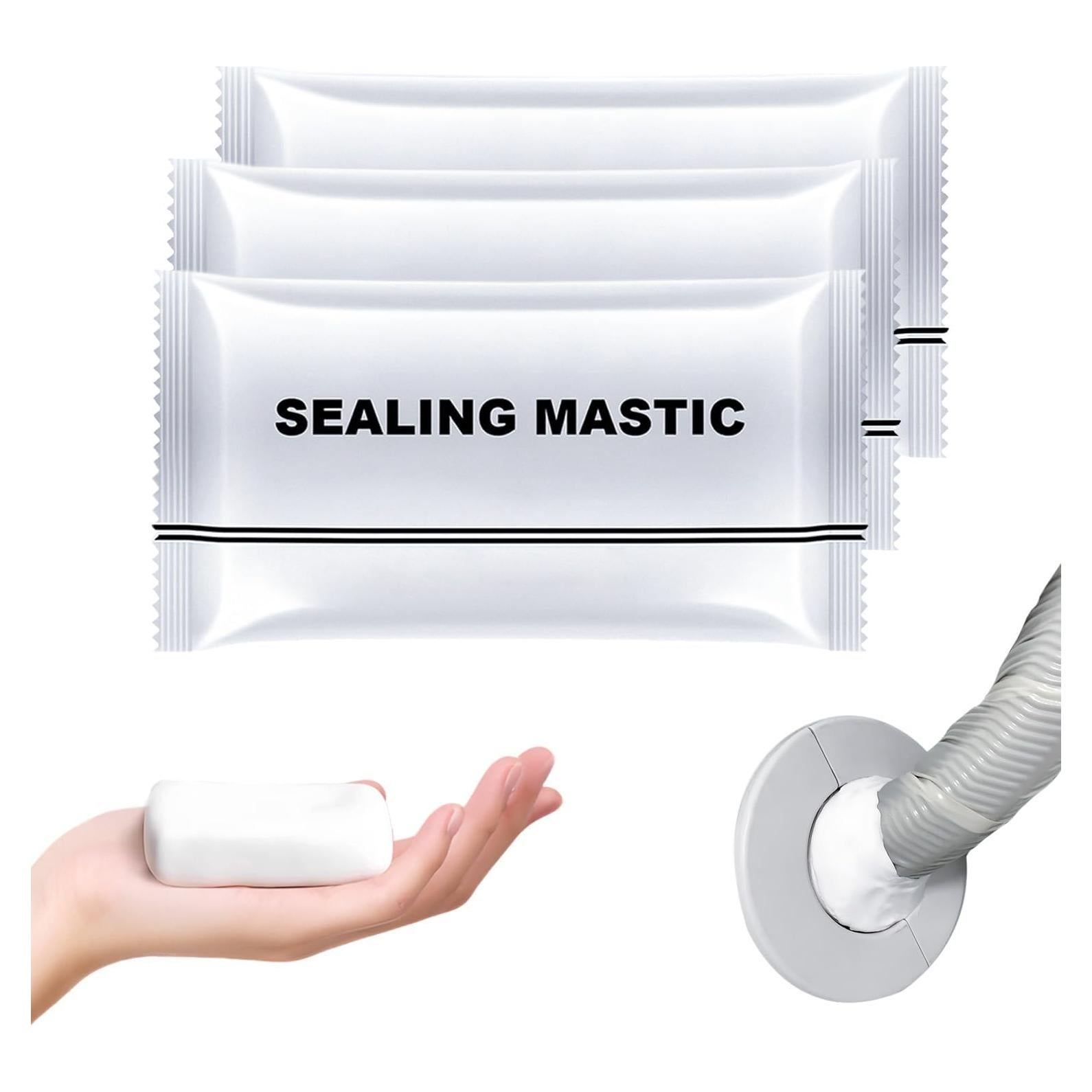 Waterproof Sealant Mastic, 2025 Upgrade Repair Sealing Clay Type White Waterproof Sealant Mastic, Quick Mending Mud for Holes and Gaps Wall Filler (3)