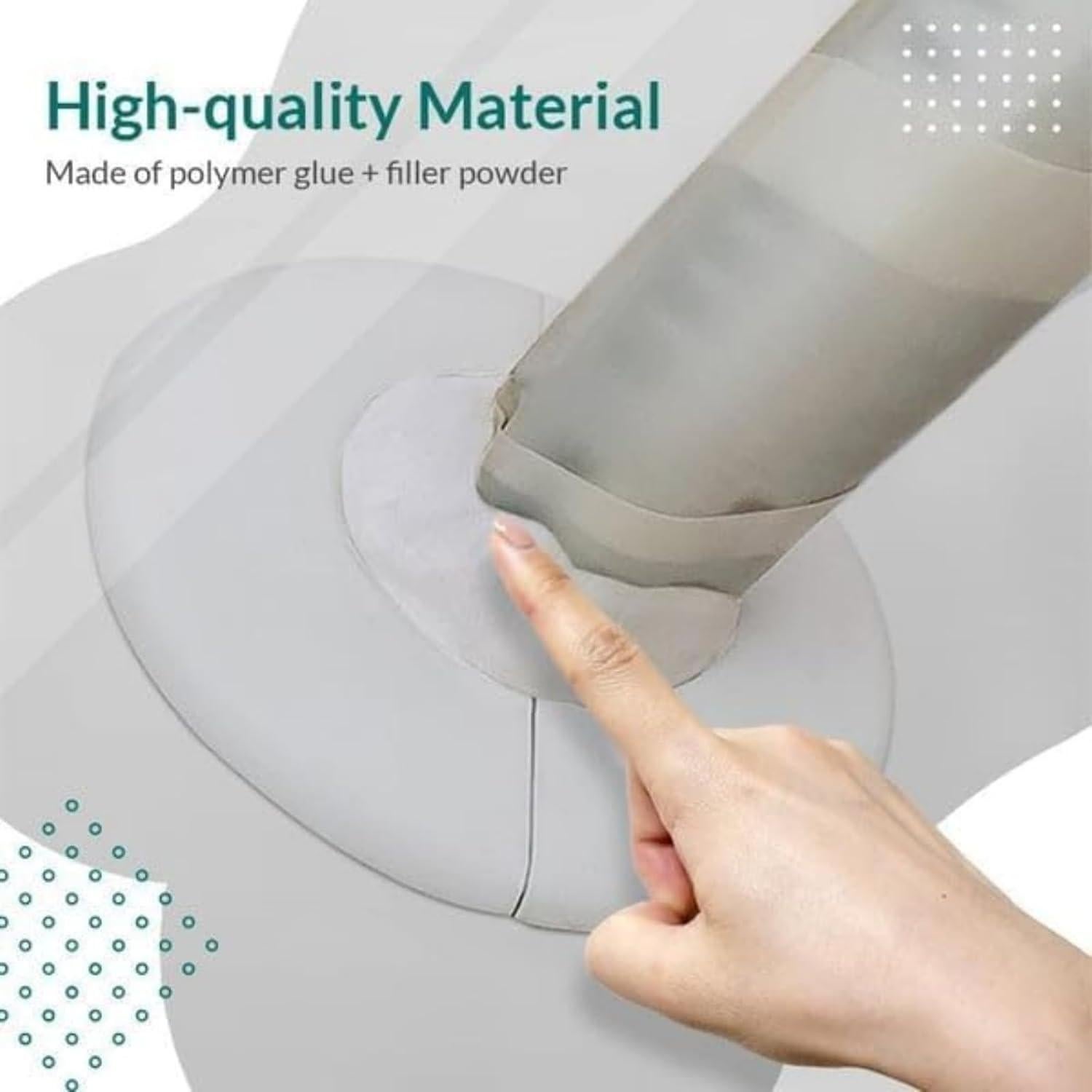 Waterproof Sealant Mastic, 2025 Upgrade Repair Sealing Clay Type White Waterproof Sealant Mastic, Quick Mending Mud for Holes and Gaps Wall Filler (3)