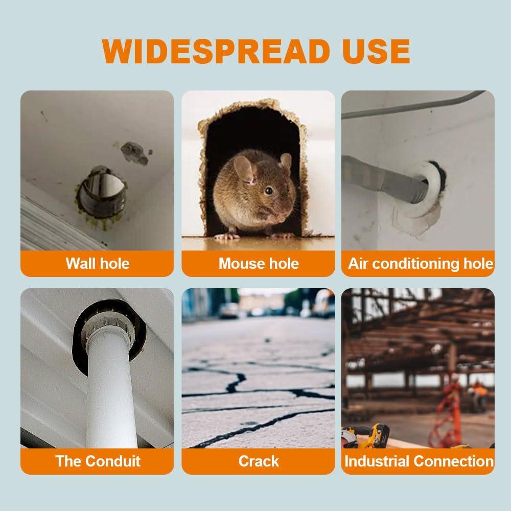 Waterproof Sealant Mastic, 2025 Upgrade Repair Sealing Clay Type White Waterproof Sealant Mastic, Quick Mending Mud for Holes and Gaps Wall Filler (3)