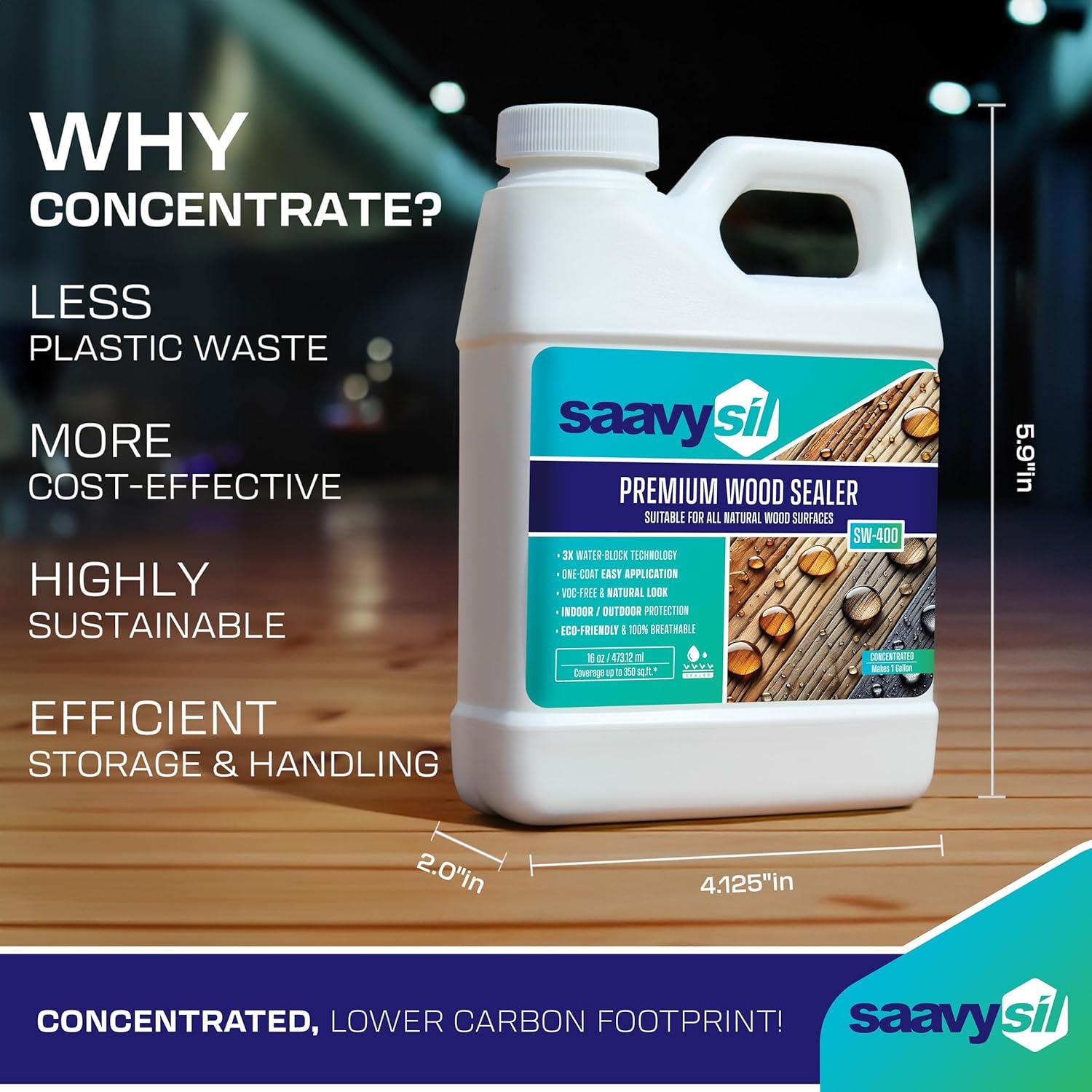 Sellador de Madera Ecológico Saavysil 16 oz Impermeable