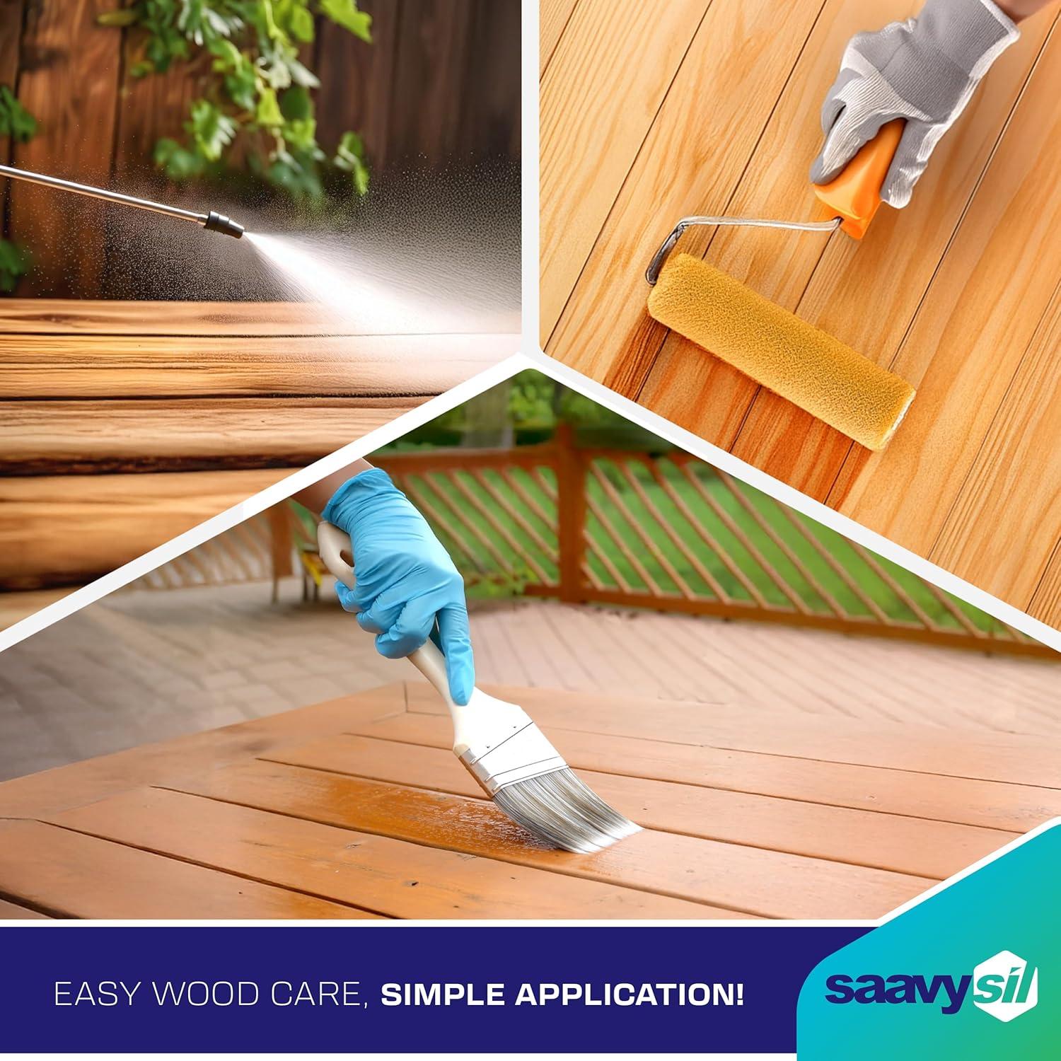 Sellador de Madera Ecológico Saavysil 16 oz Impermeable