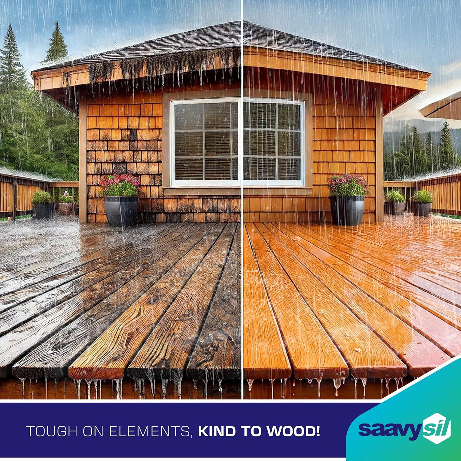 Sellador de Madera Ecológico Saavysil 16 oz Impermeable