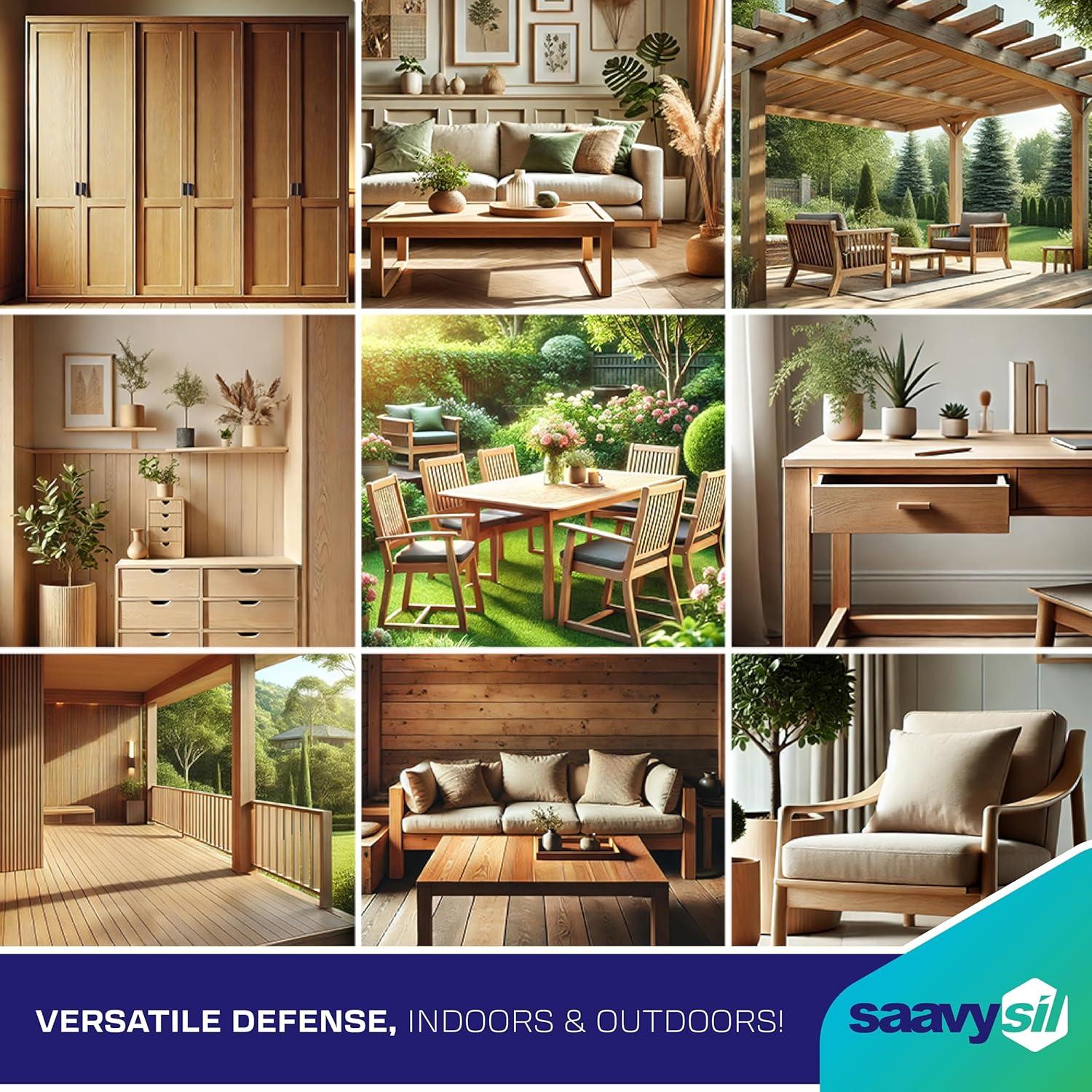 Sellador de Madera Ecológico Saavysil 16 oz Impermeable