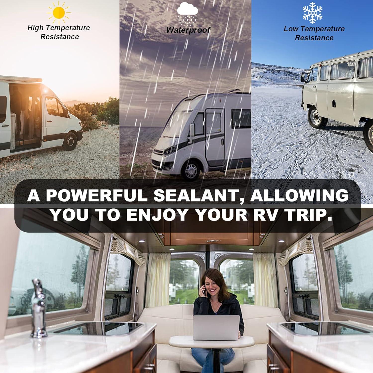 Cinta Selladora para Techo de RV EDSRDRUS 15 cm x 6 m Gris