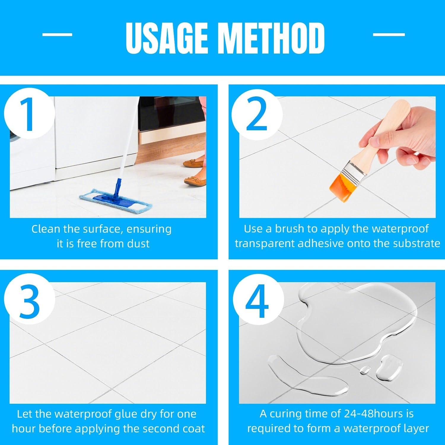 Sellador Impermeable Claro Meuvcol 21 Oz para Baño y Madera