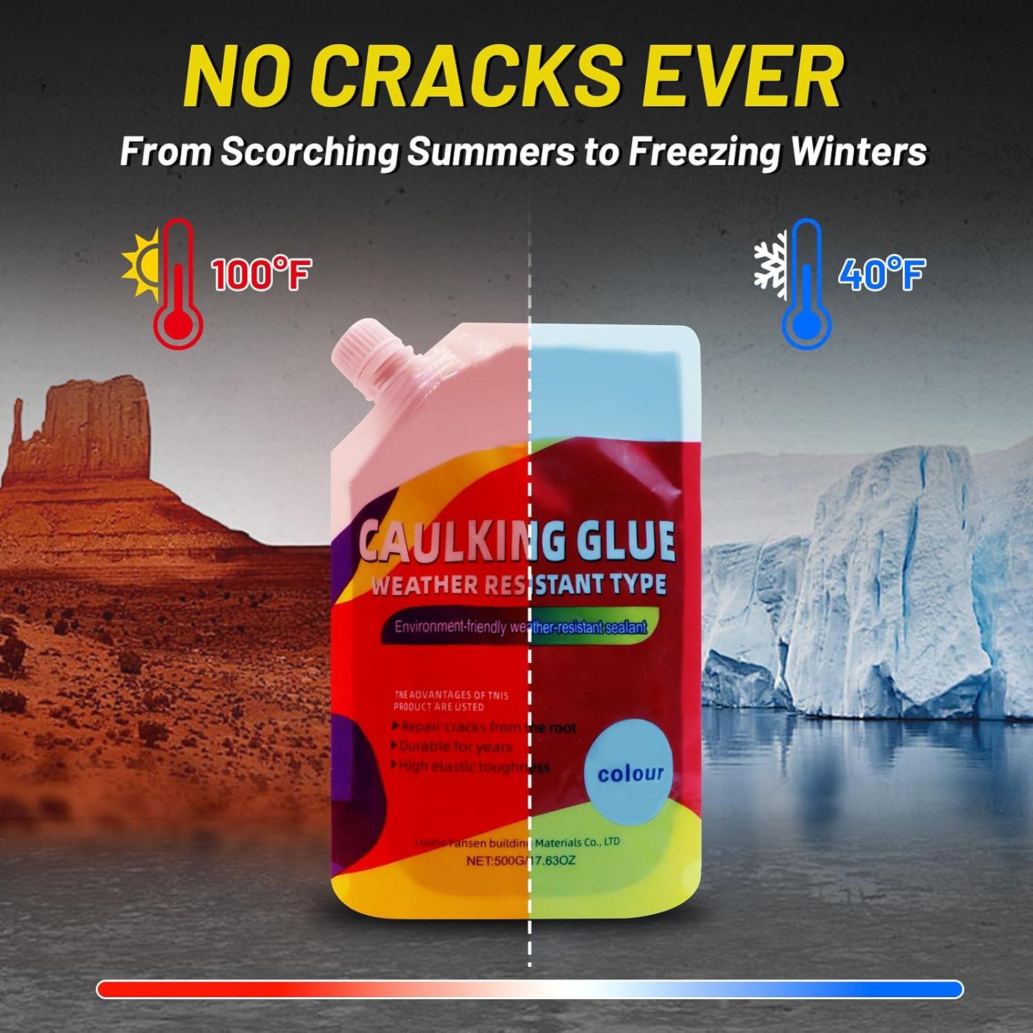 Relleno de Grietas de Concreto BUXUNA 3PCS Sellador Impermeable