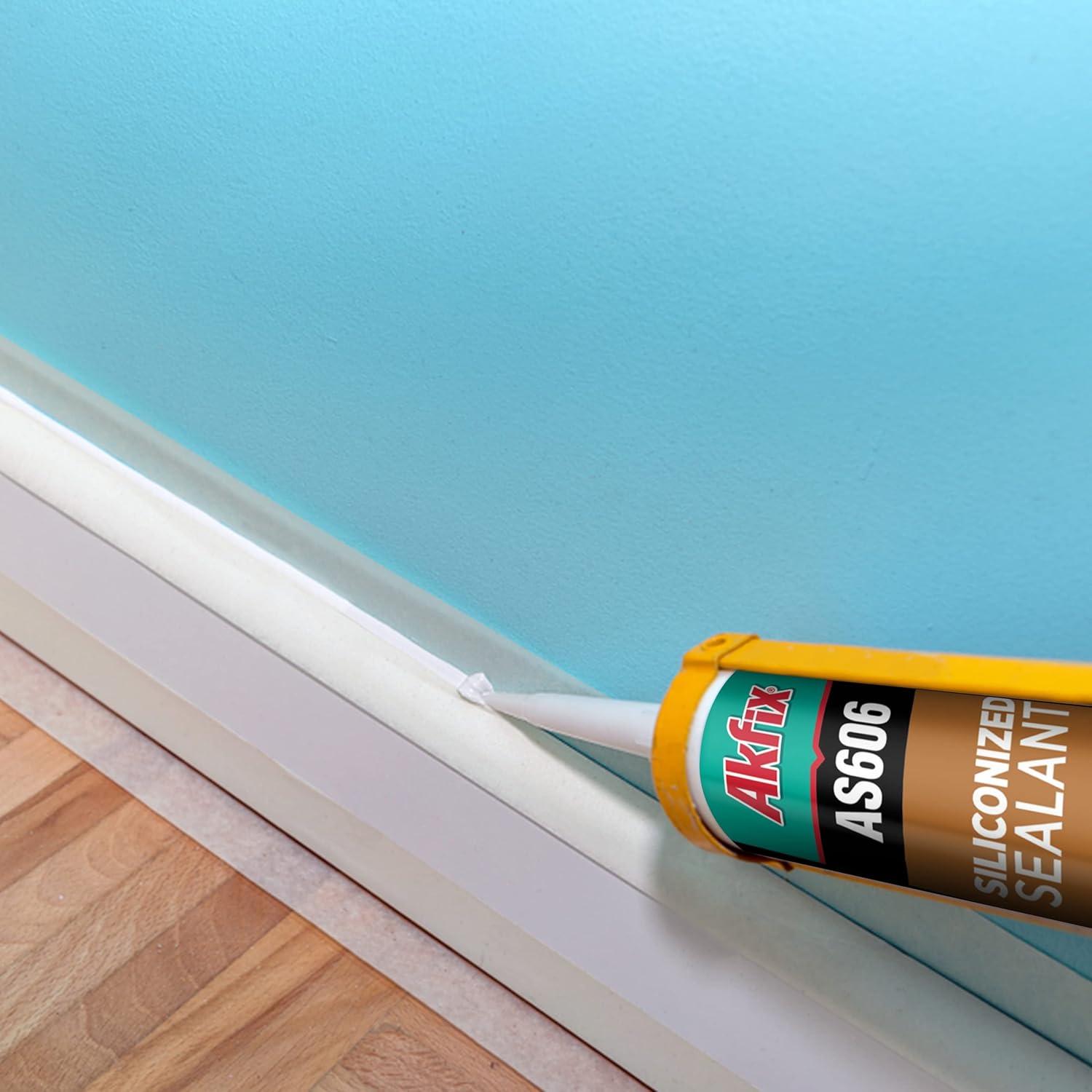 Sellador Acrílico Blanco Akfix AS606 - Paquete de 24 Unidades