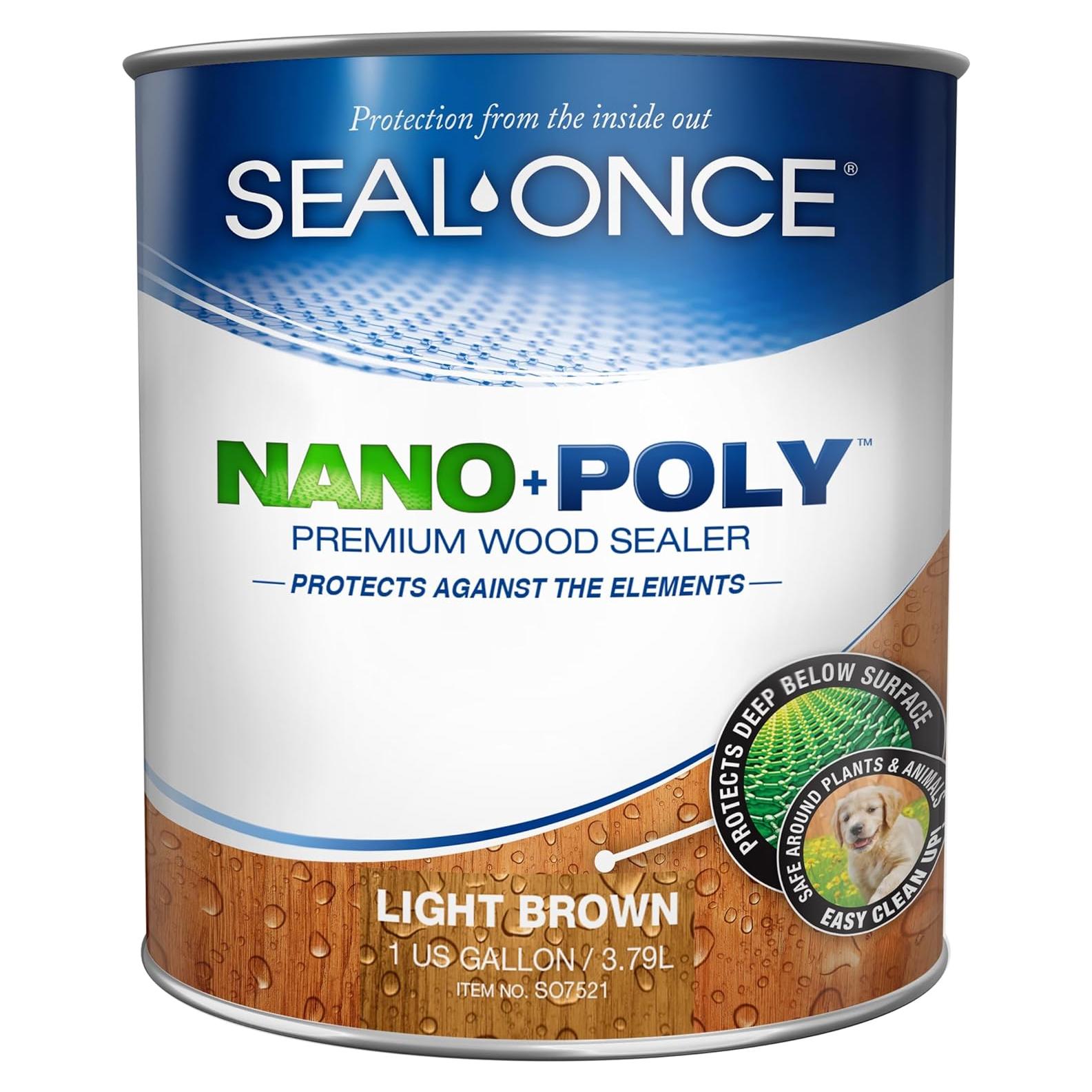 Sellador de Madera Seal-Once Nano+Poly 1 Galón Impermeable