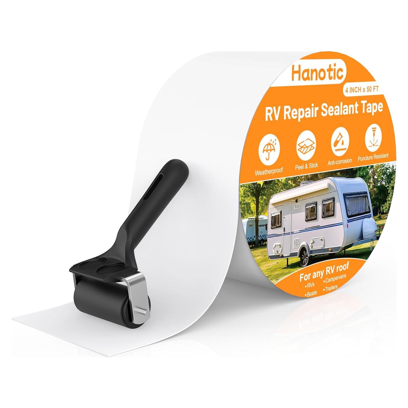 Cinta Sellante para Techo de RV Hanotic 10 cm x 15 m Resistente UV