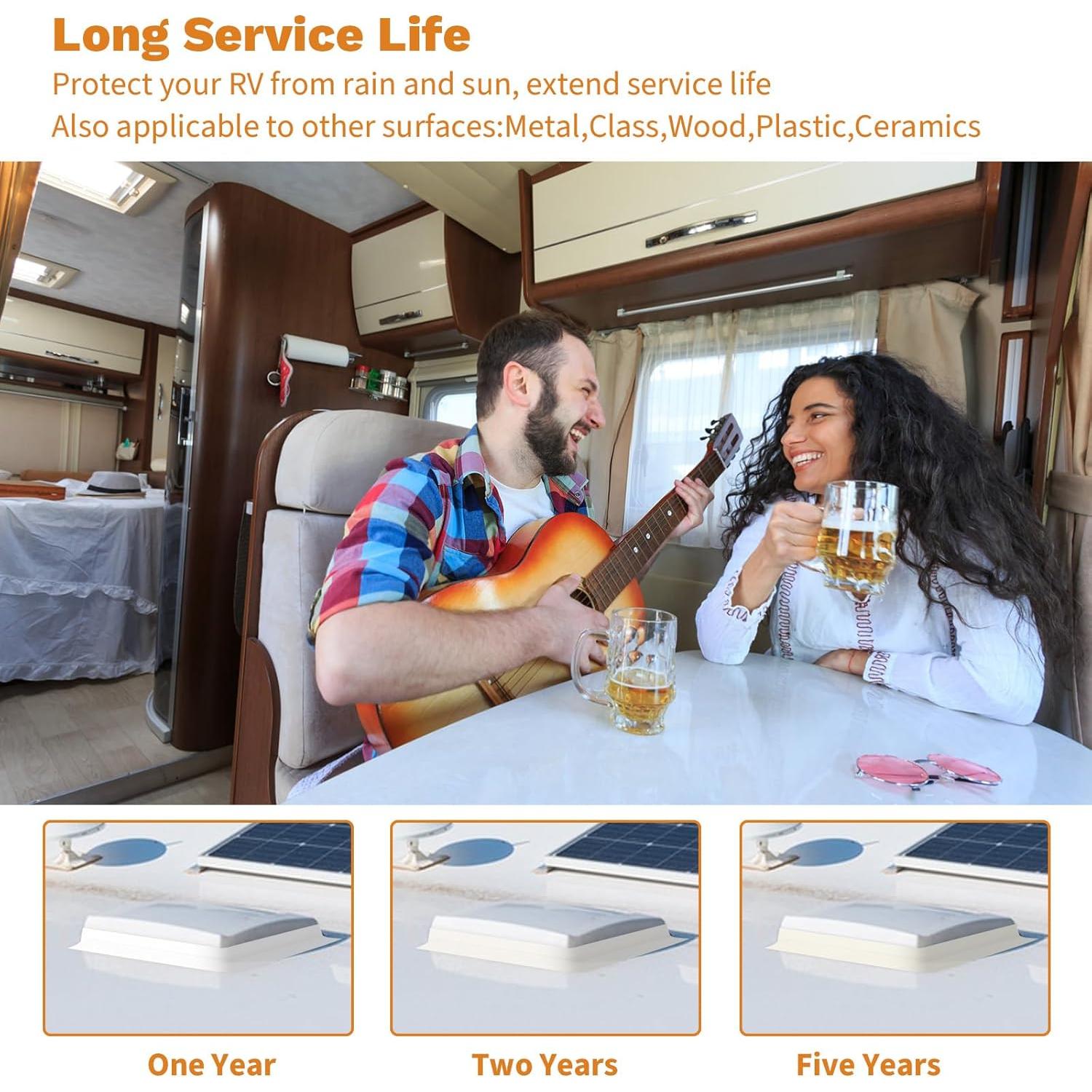 Cinta Sellante para Techo de RV Hanotic 10 cm x 15 m Resistente UV