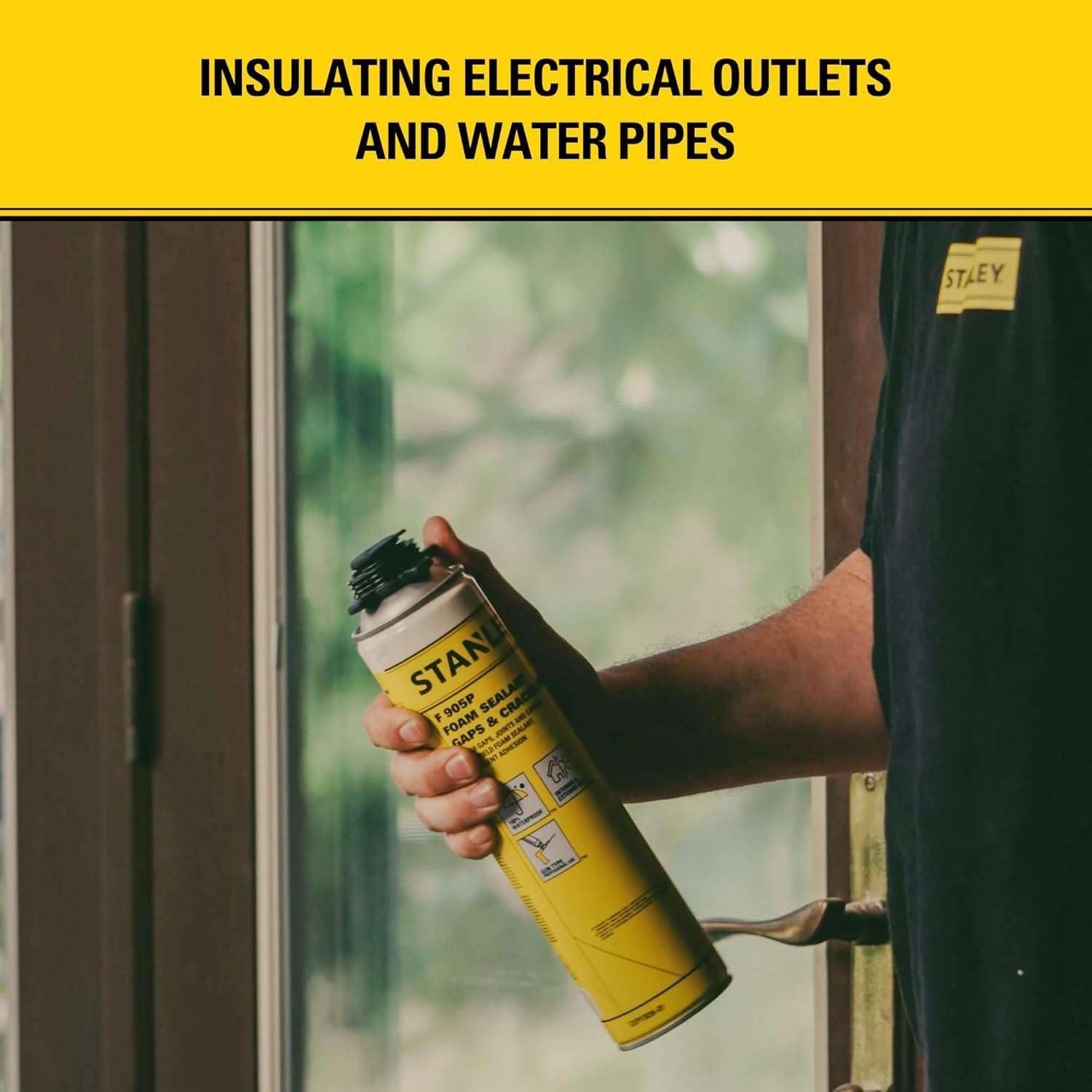 Sellador de Espuma Stanley F905P 2x24 Oz - Aislante Impermeable