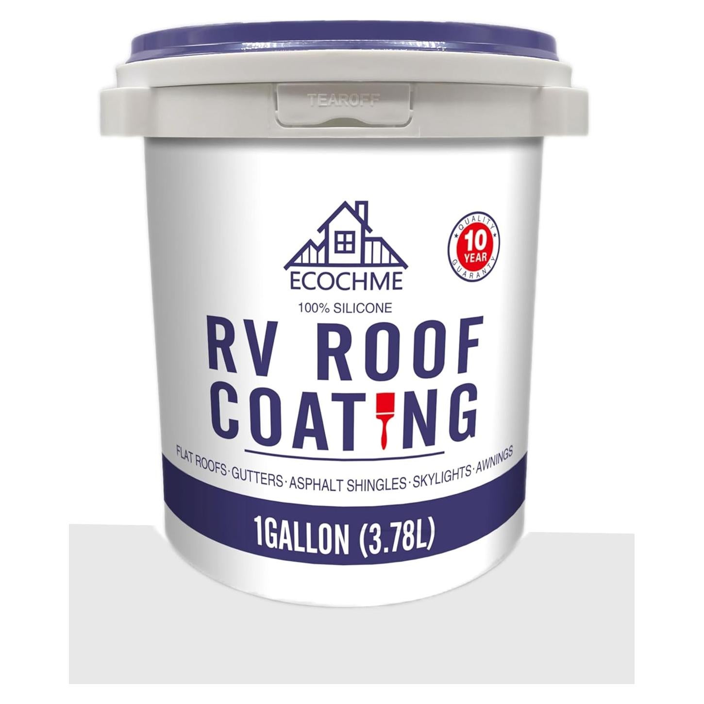 Sellador de Techo RV ECOCHME 3.78L Impermeable Reflectante