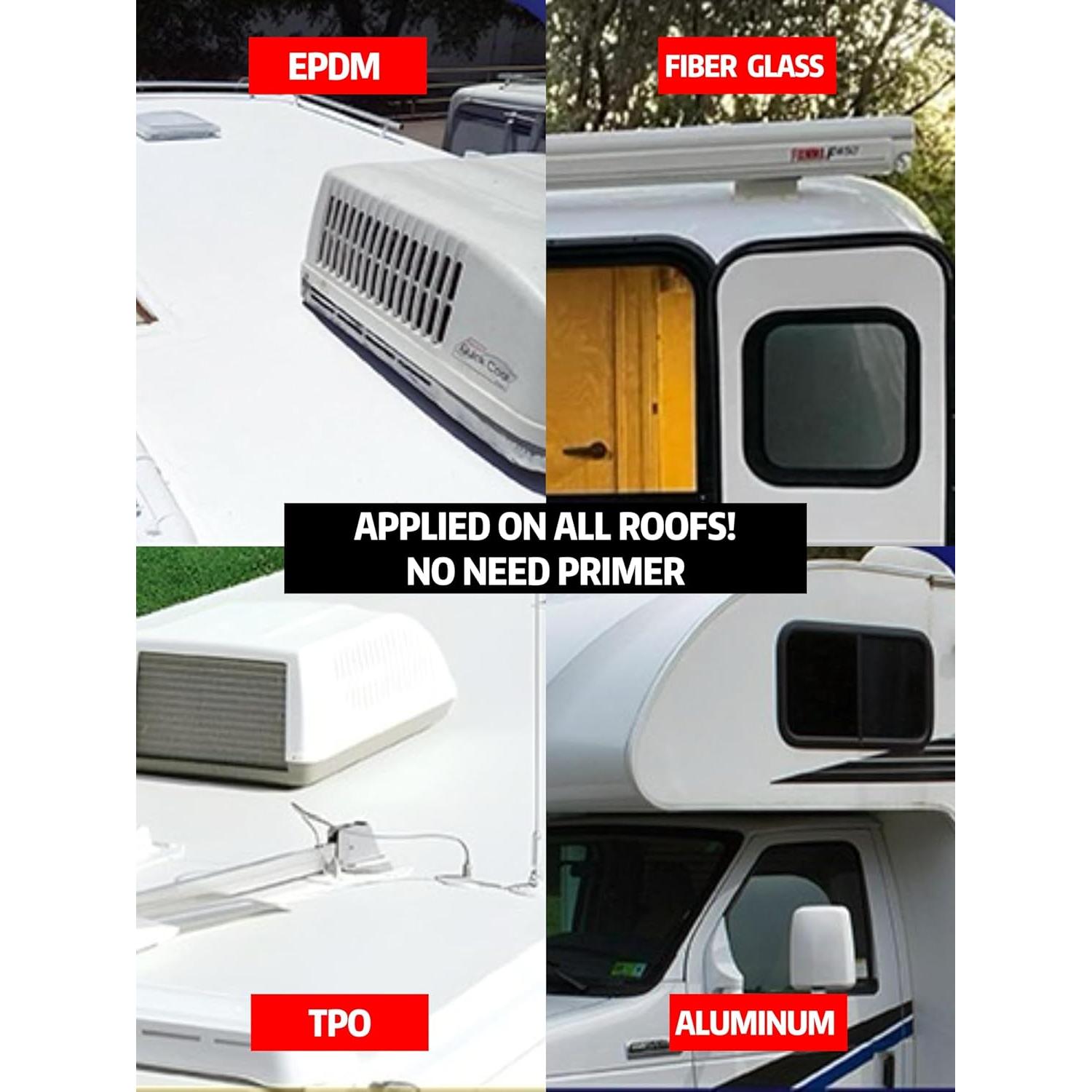 Sellador de Techo RV ECOCHME 3.78L Impermeable Reflectante