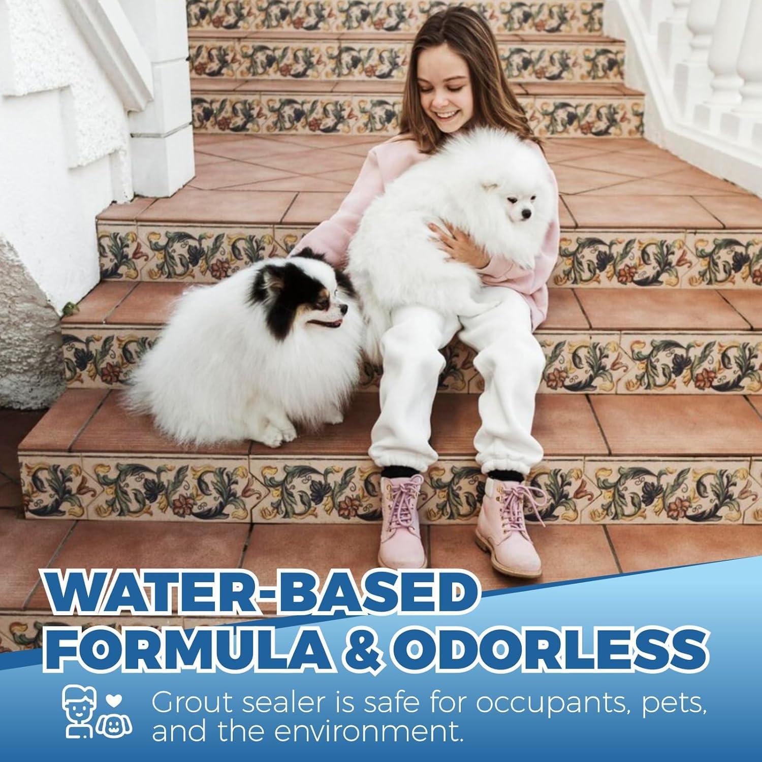 Sellador de Lechada OA 24oz con Cepillo - Impermeable y Seguro