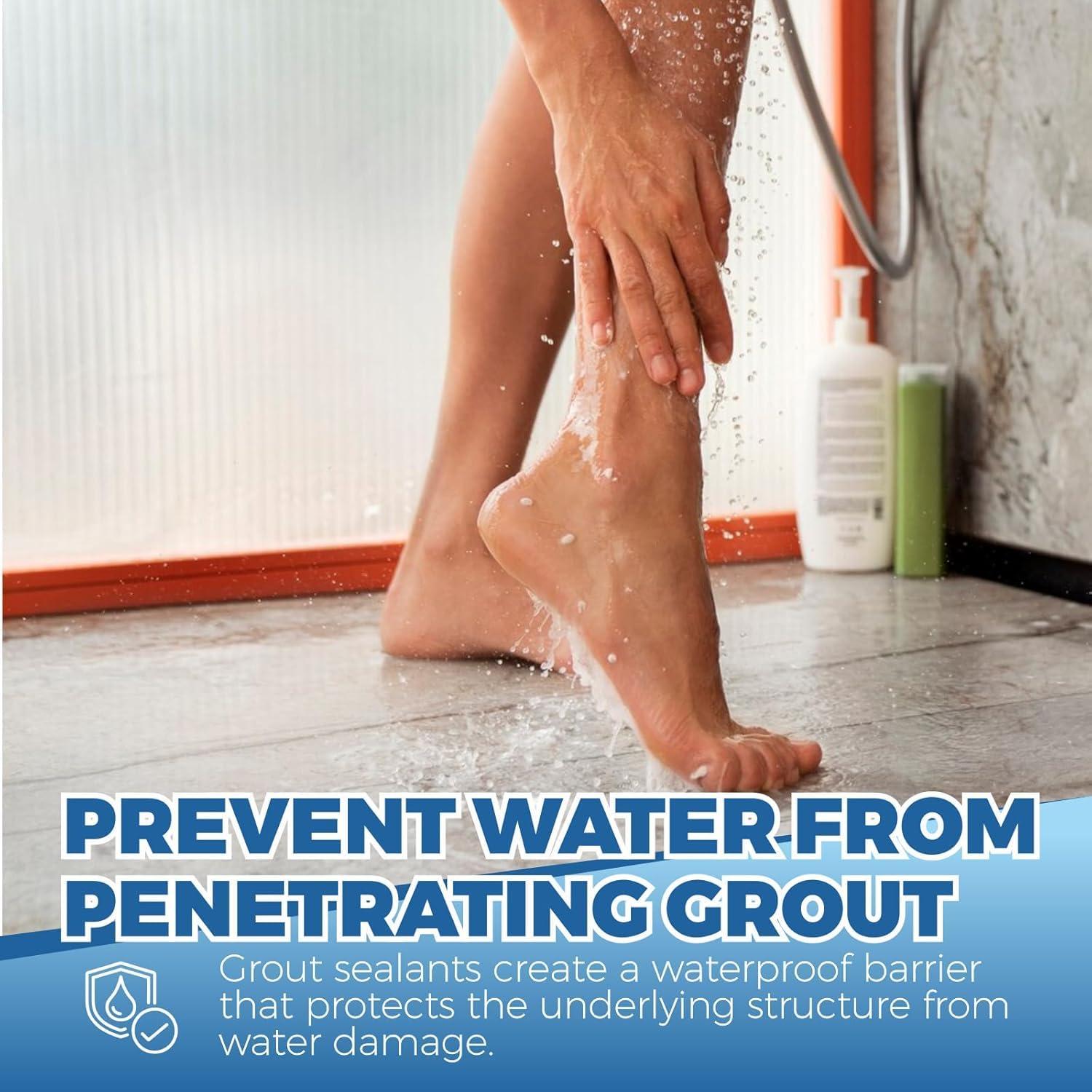 Sellador de Lechada OA 24oz con Cepillo - Impermeable y Seguro