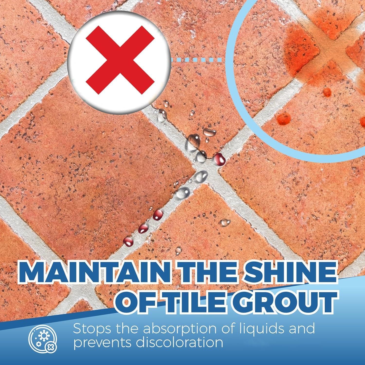 Sellador de Lechada OA 24oz con Cepillo - Impermeable y Seguro