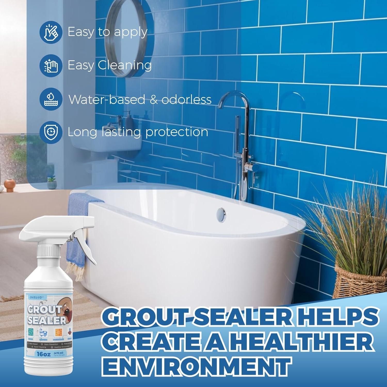 Sellador de Lechada OA 24oz con Cepillo - Impermeable y Seguro