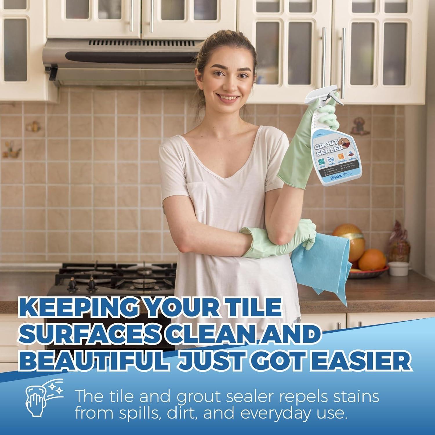 Sellador de Lechada OA 24oz con Cepillo - Impermeable y Seguro