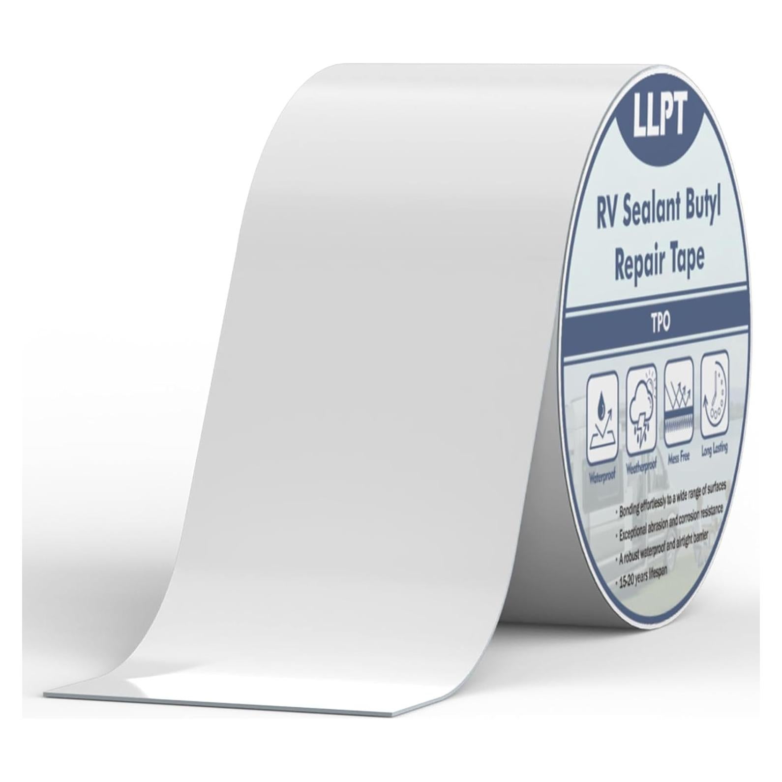 Cinta de Sellado para Techo LLPT Blanca 10.16 cm x 15.24 m