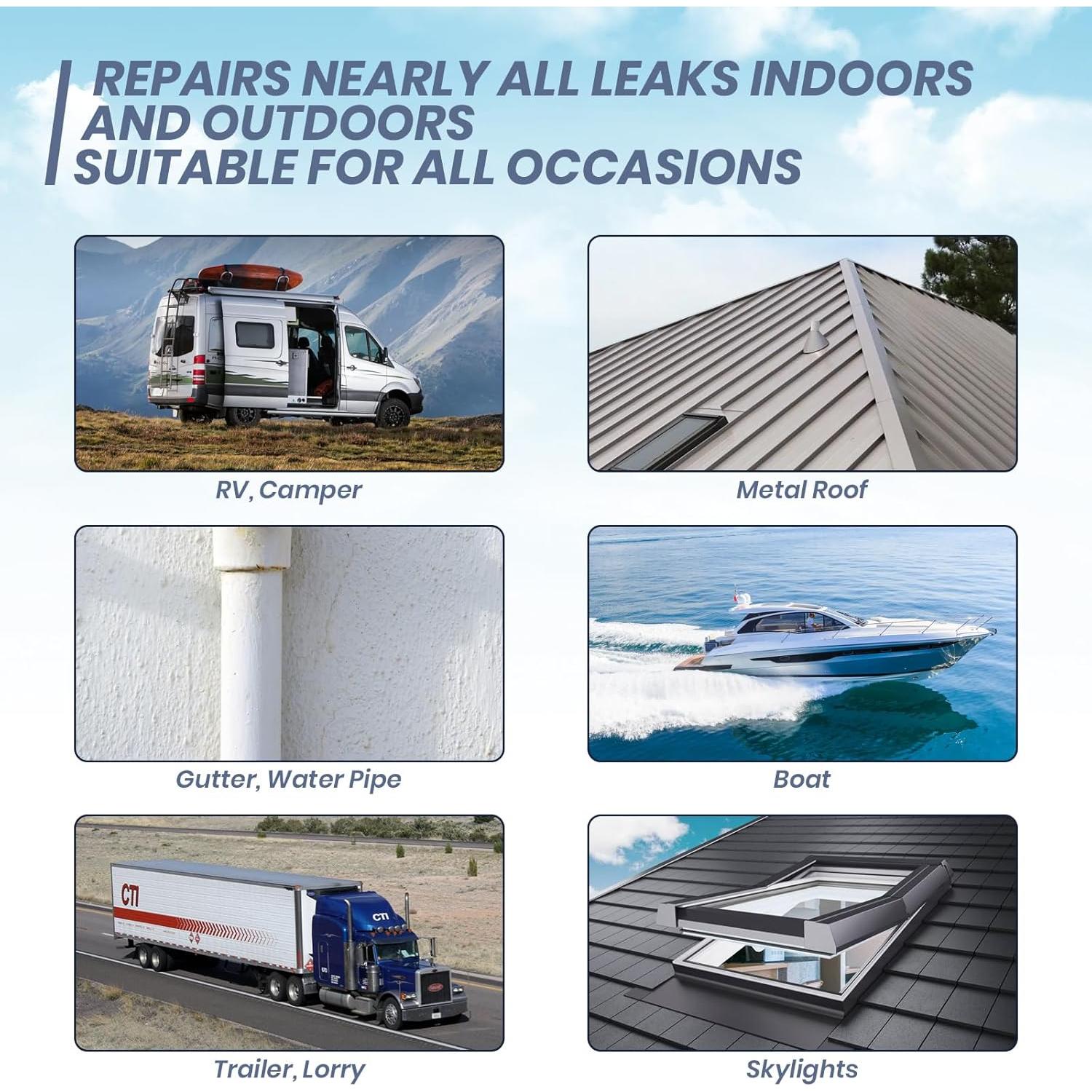 Cinta de Sellado para Techo LLPT Blanca 10.16 cm x 15.24 m