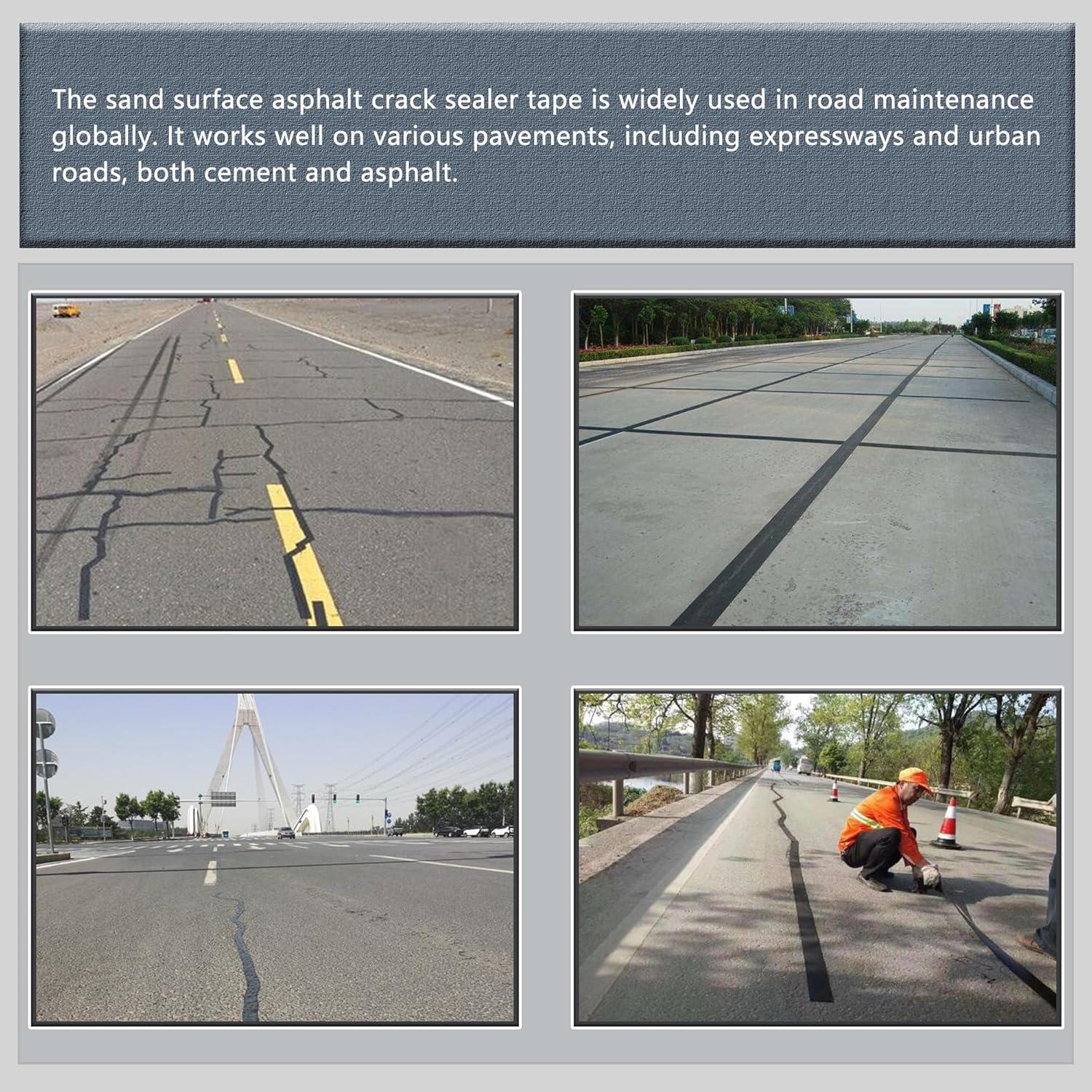 Cinta Selladora de Grietas de Asfalto Vaotais 5.08cm x 15.24m