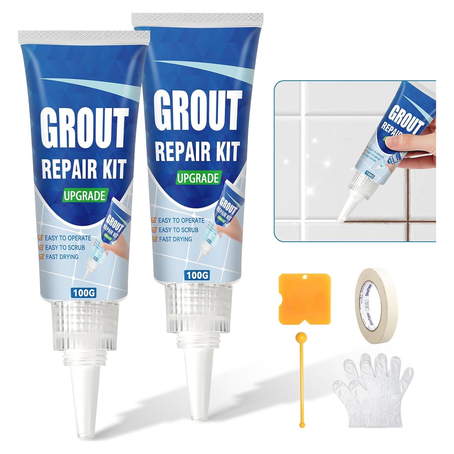 Kit de Reparación de Lechada JOYAONE 2 Paquete Blanco 219g