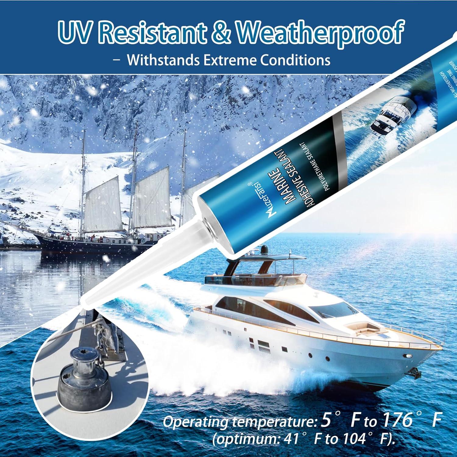 Sellador Marino 5200 MuzeFansi 2 Paquete 10oz Impermeable UV