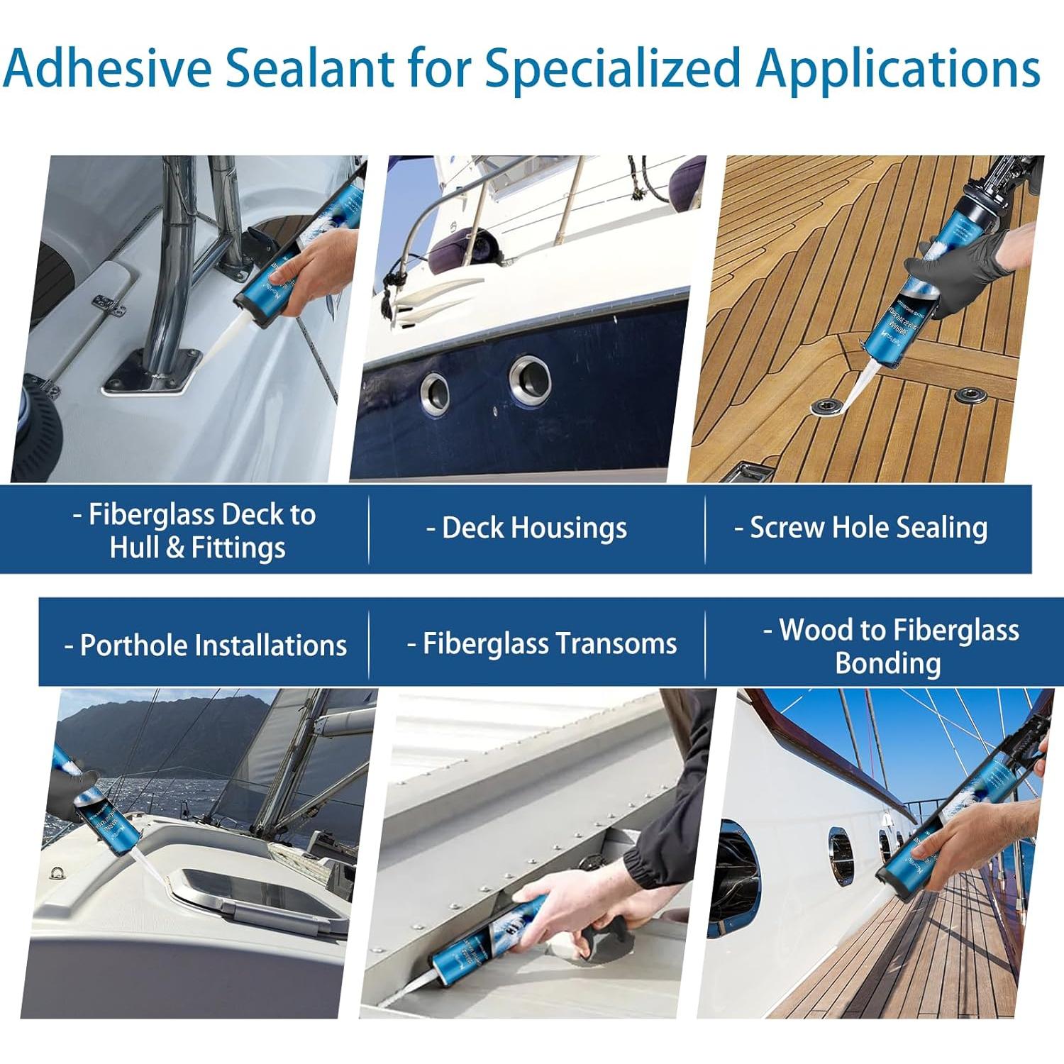 Sellador Marino 5200 MuzeFansi 2 Paquete 10oz Impermeable UV