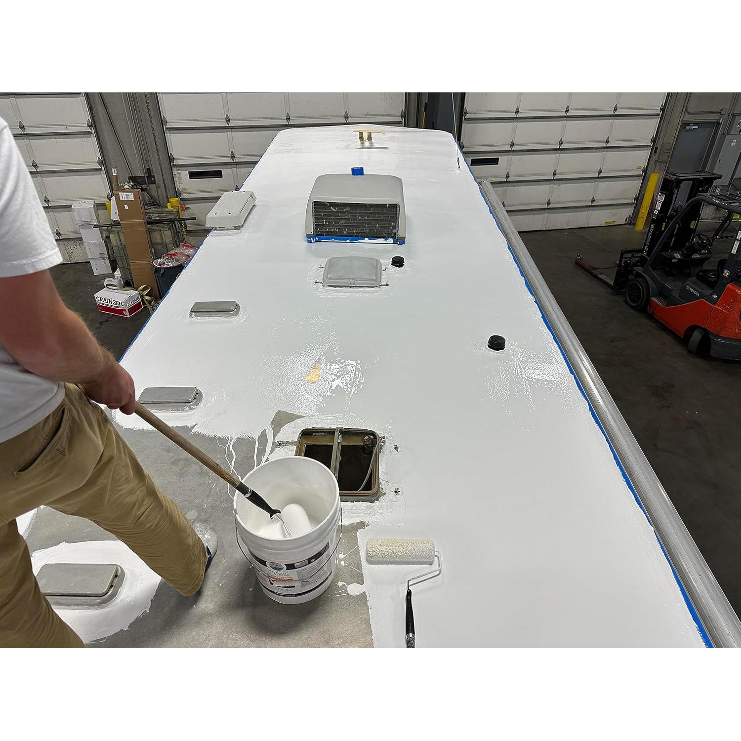 Sellador de Techo de Silicona 100% Marlin 3.78L Gris Autonivelante