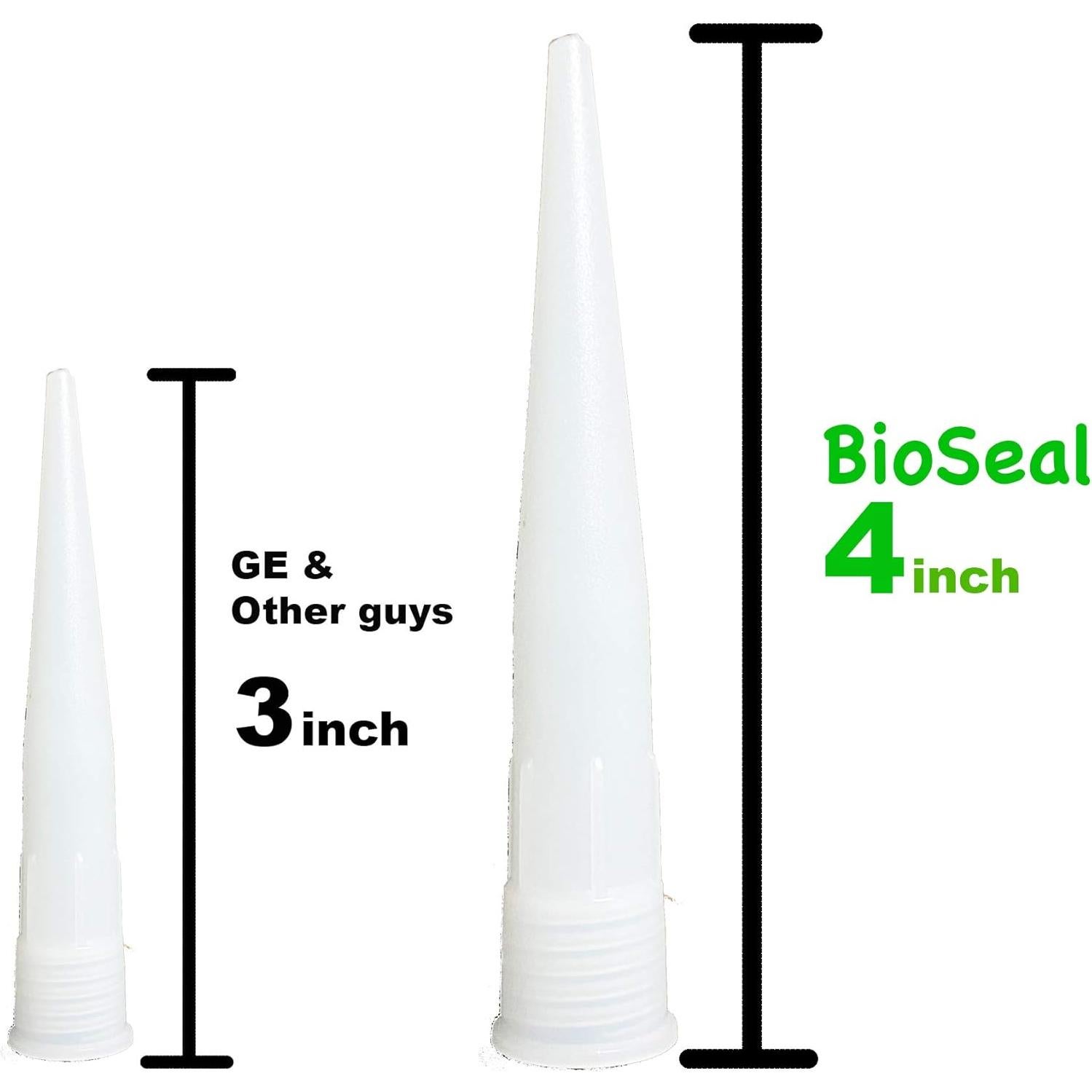 Sellador BioSeal 100% Silicona Translúcido 286g Cocina y Baño