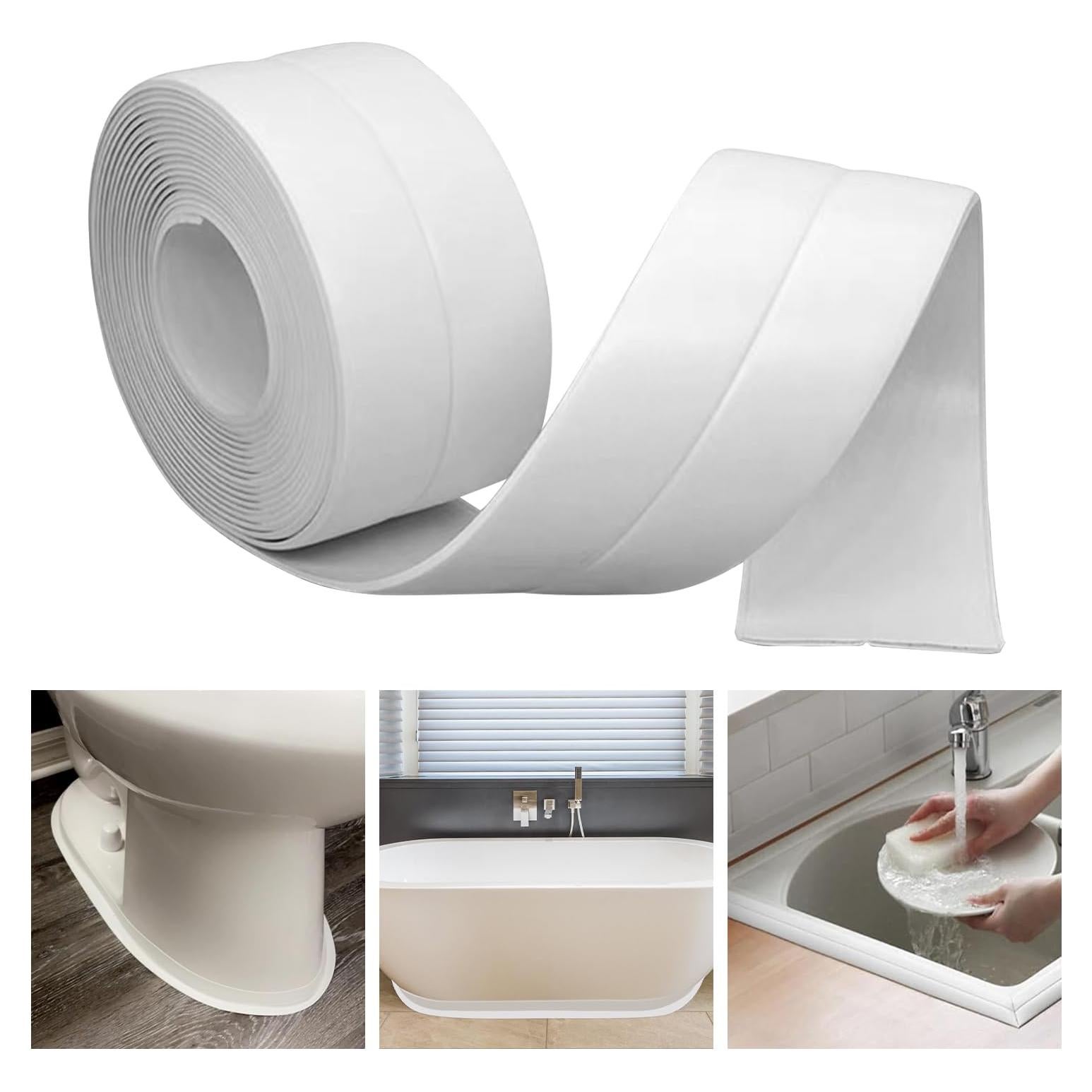 Cinta de Sellado Impermeable RHRVBSS 3.2m Blanca Autoadhesiva