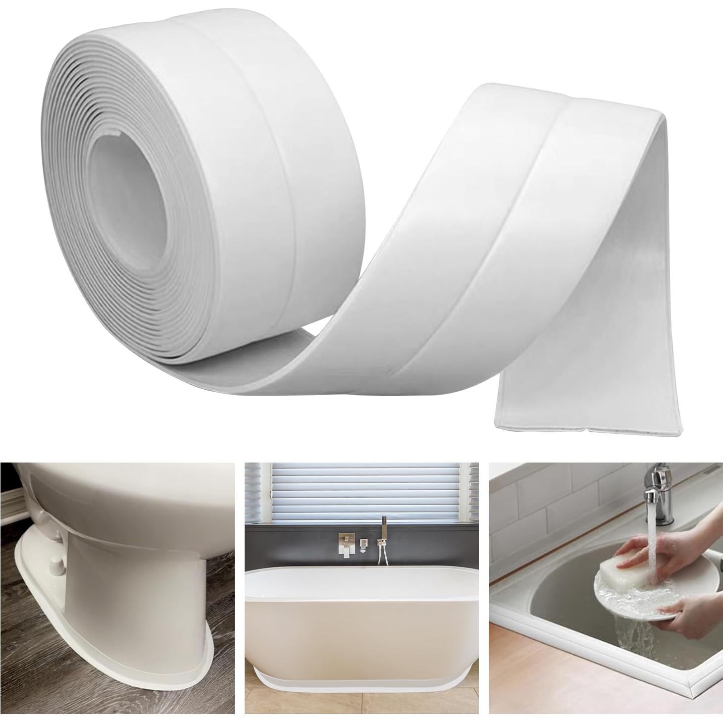 Cinta de Sellado Impermeable RHRVBSS 3.2m Blanca Autoadhesiva