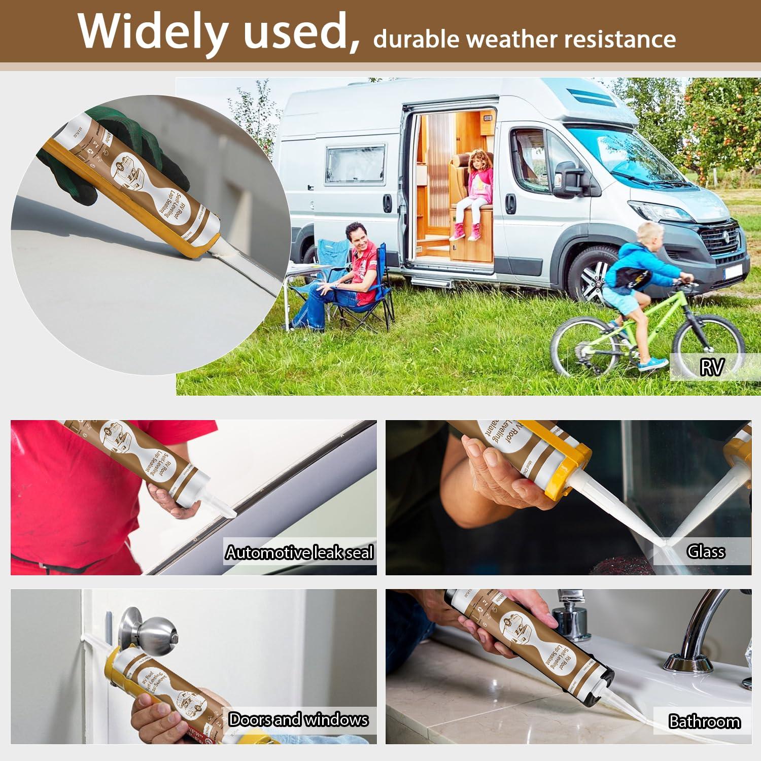 Sellador de Techo Autonivelante Dongxw para RV - 2 Paquetes