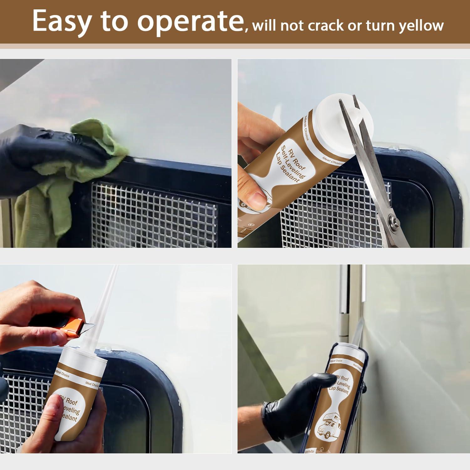 Sellador de Techo Autonivelante Dongxw para RV - 2 Paquetes