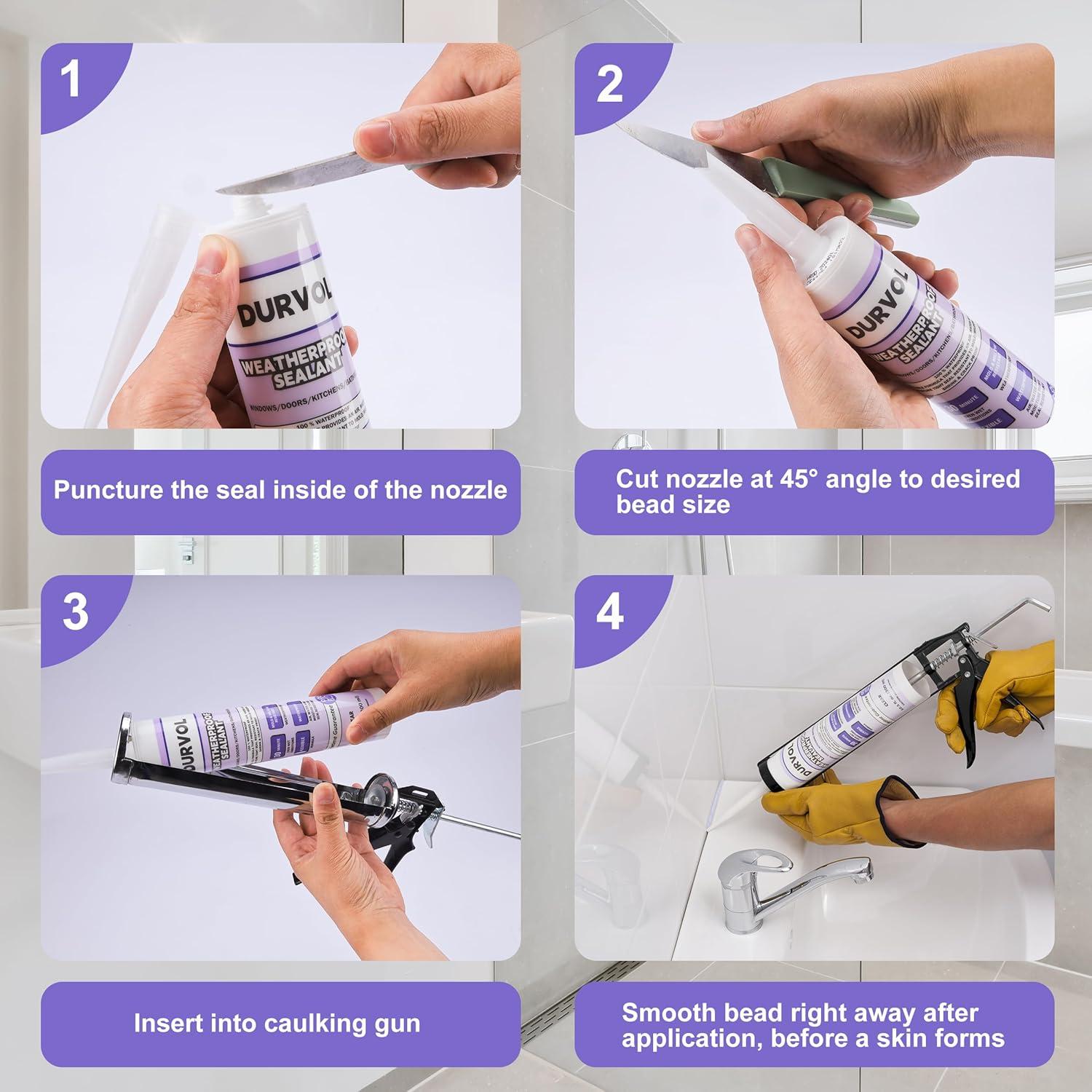 Sellador Impermeable DURVOL 1.16kg para Cocina y Baño