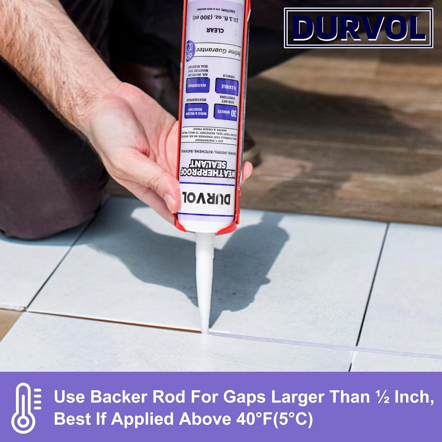 Sellador Impermeable DURVOL 1.16kg para Cocina y Baño