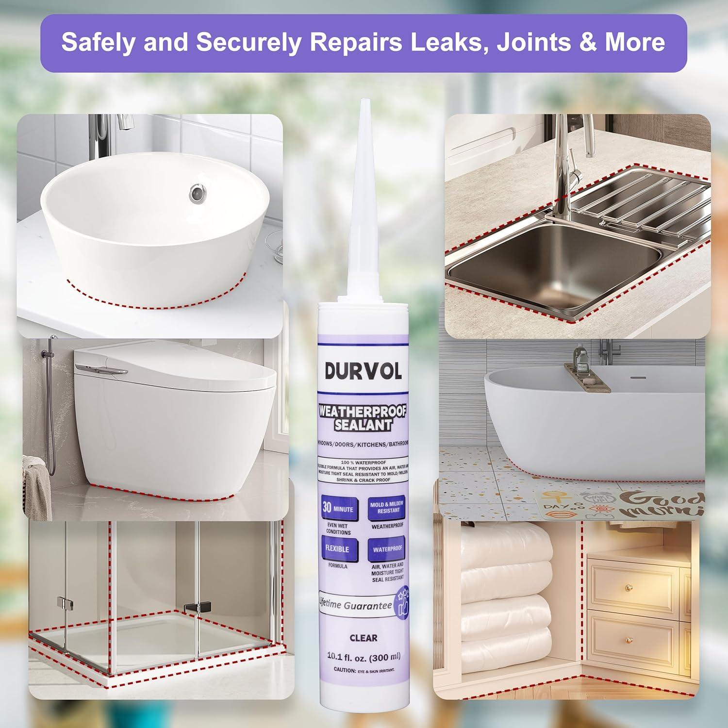 Sellador Impermeable DURVOL 1.16kg para Cocina y Baño