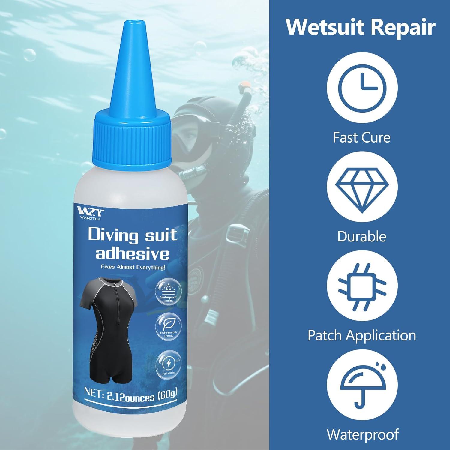 Kit de Reparación de Trajes de Neopreno DINGSEN 60g Adhesivo