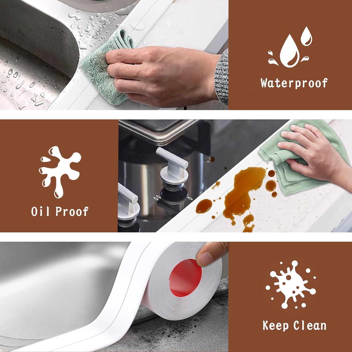 Cinta de Sellado Autoadhesiva Digtokore 3.81 cm x 3.2 m Blanca