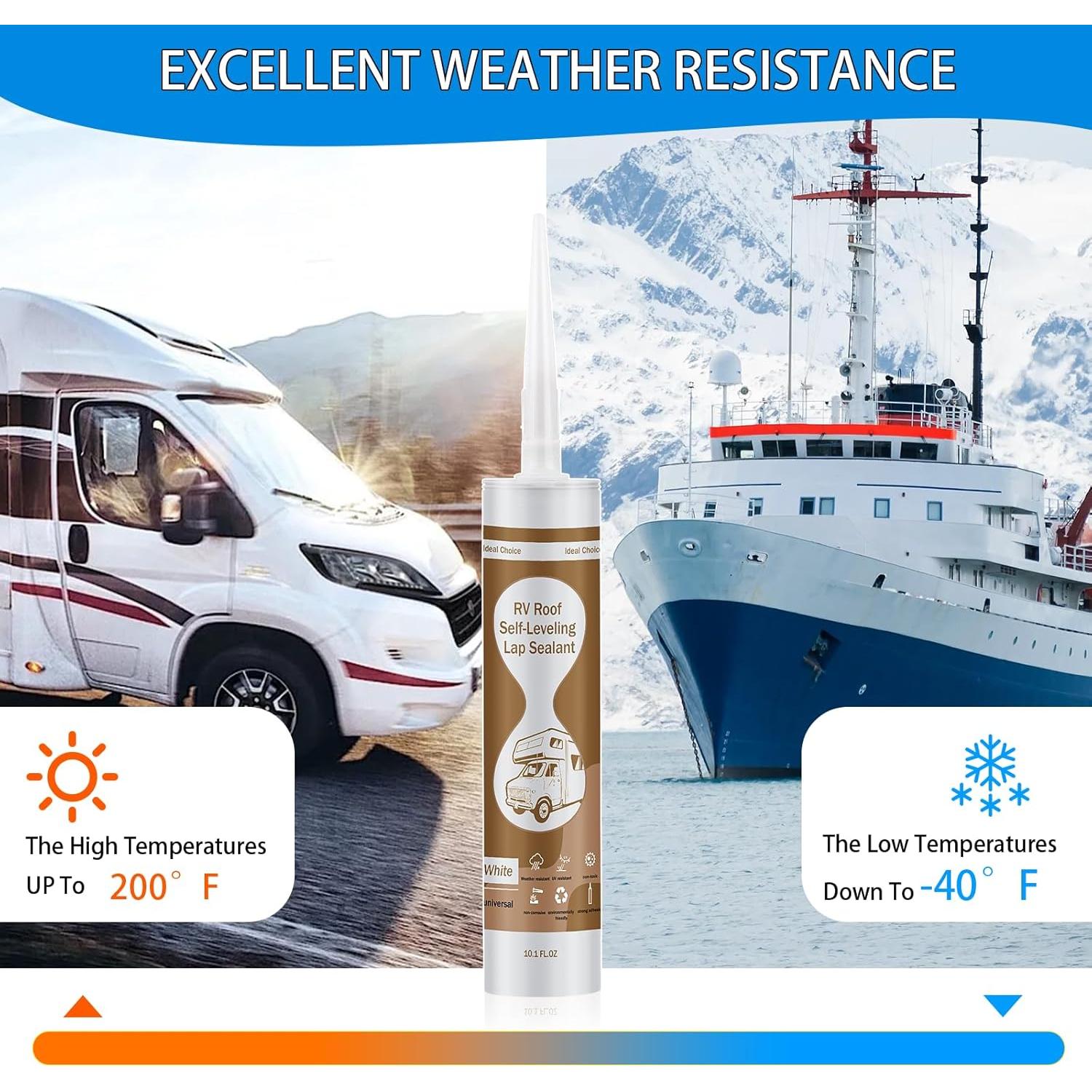 Sellador de Techo Autonivelante Dongxw 4 Paquetes 286g