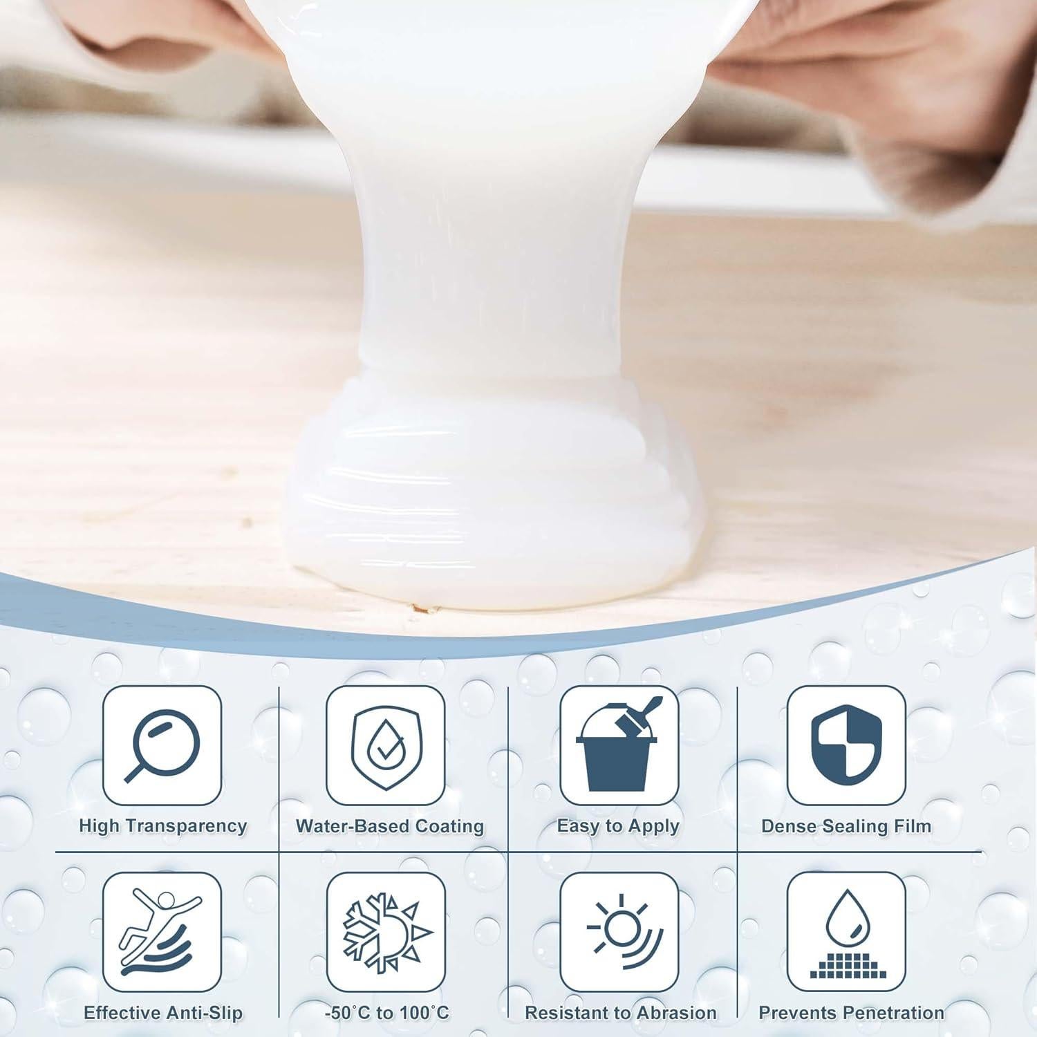 Sellador Impermeable Transparente 1L XUDOAI para Techos y Paredes