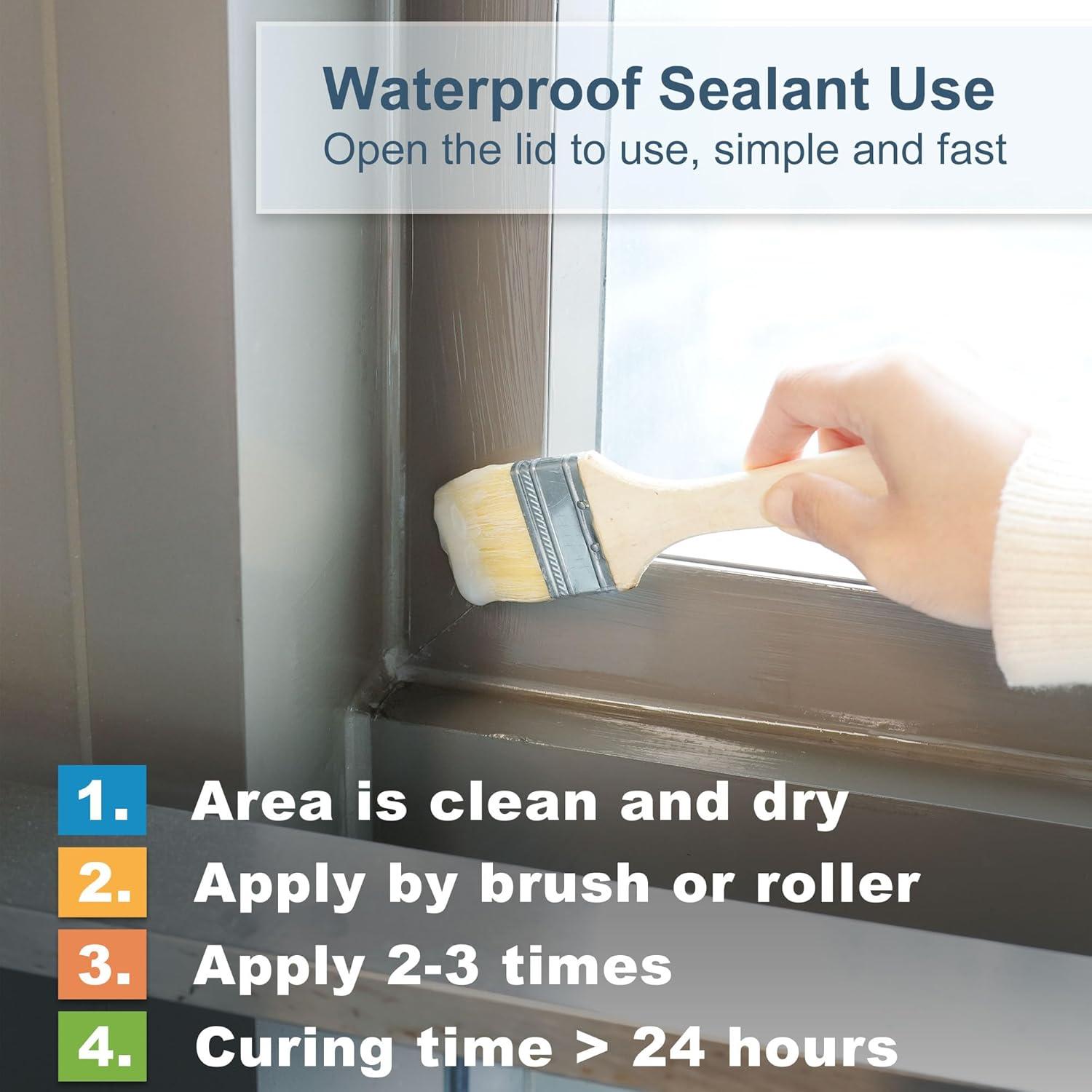 Sellador Impermeable Transparente 1L XUDOAI para Techos y Paredes