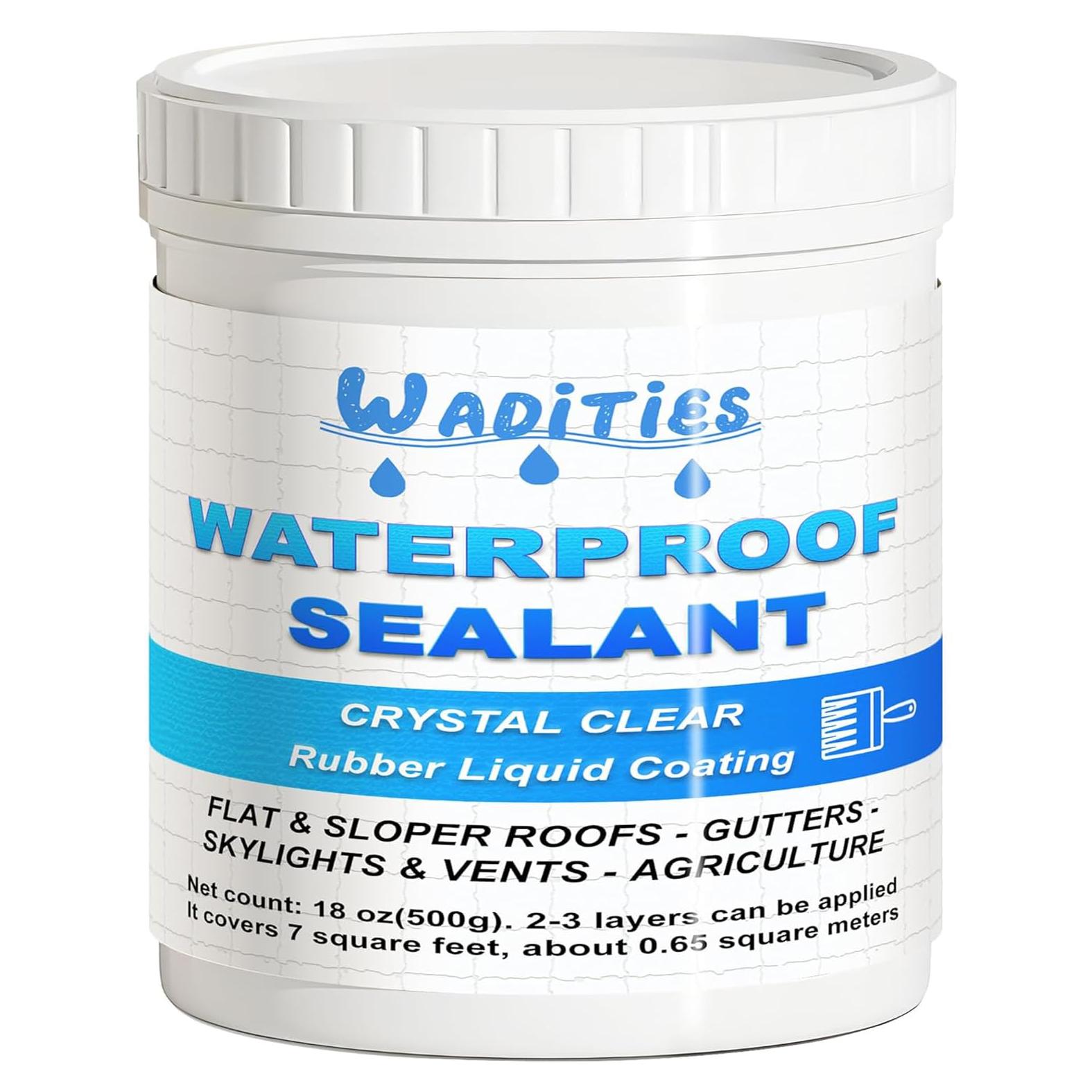 Sellador Impermeable Transparente Wadities 500g para Filtraciones