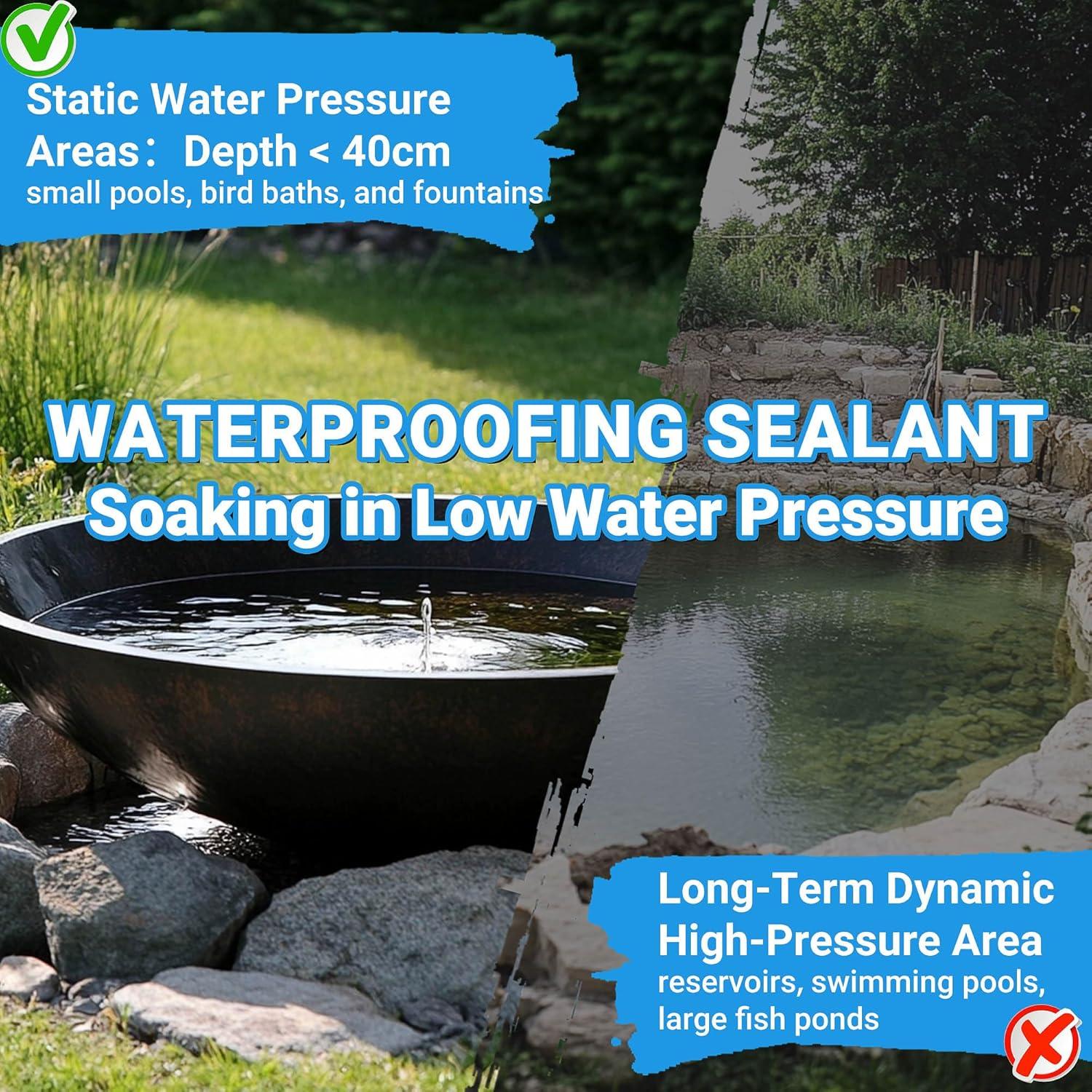 Sellador Impermeable de Caucho TUFINEIN 1.5kg Secado Rápido